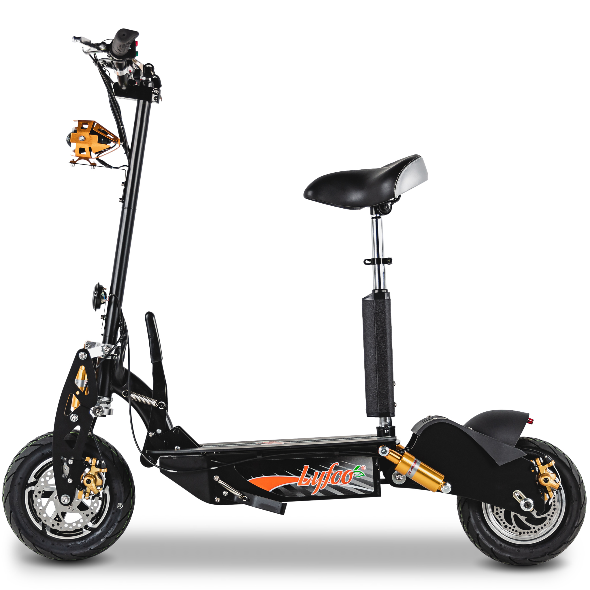 Elscooter 1600W Premium med sadel | Navmotor | 40 km/tim | Lyfco Elscooter 1600W Premium med sadel | Navmotor | 40 km/tim | Lyfco
