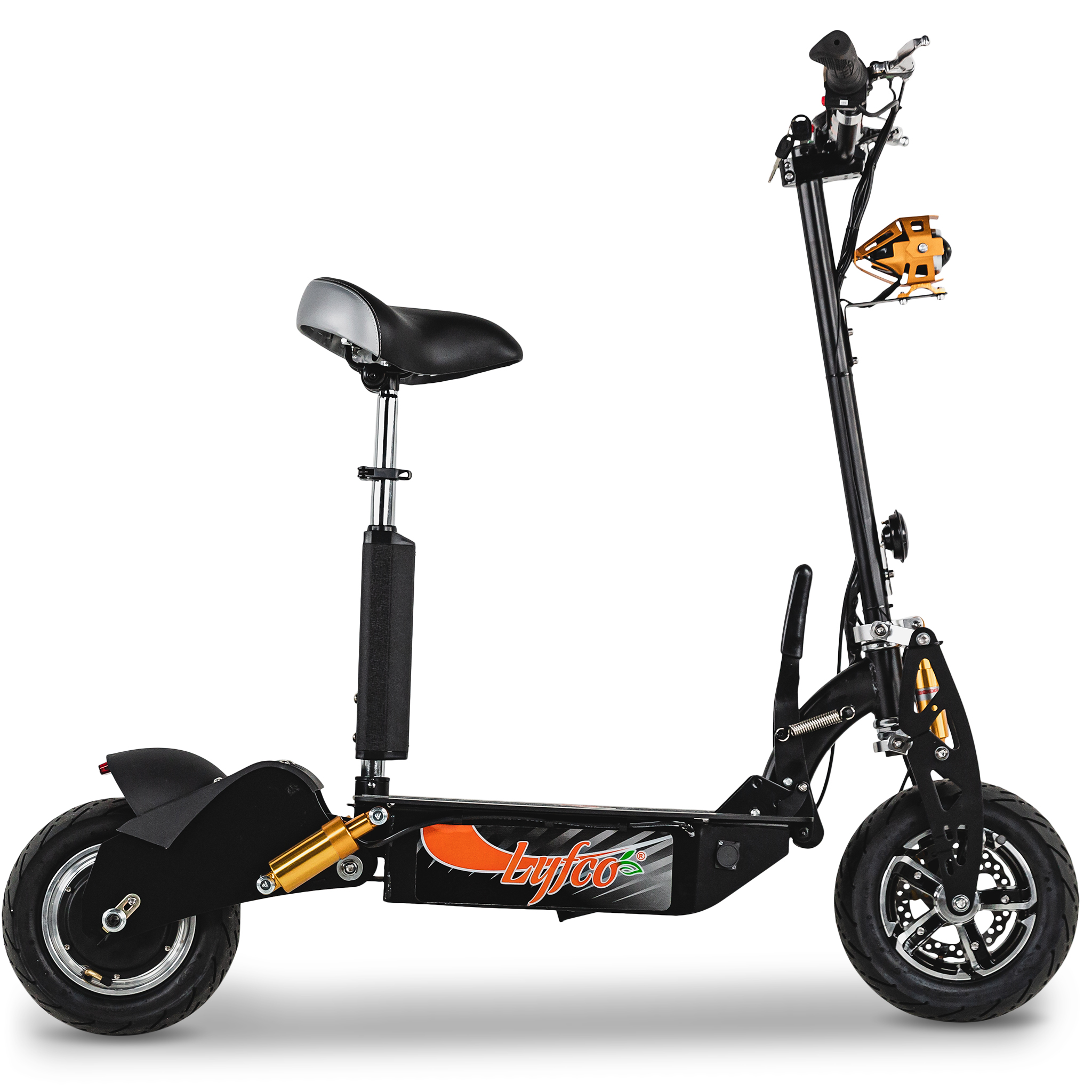 Elscooter 1600W Premium med sadel | Navmotor | 40 km/tim | Lyfco Elscooter 1600W Premium med sadel | Navmotor | 40 km/tim | Lyfco
