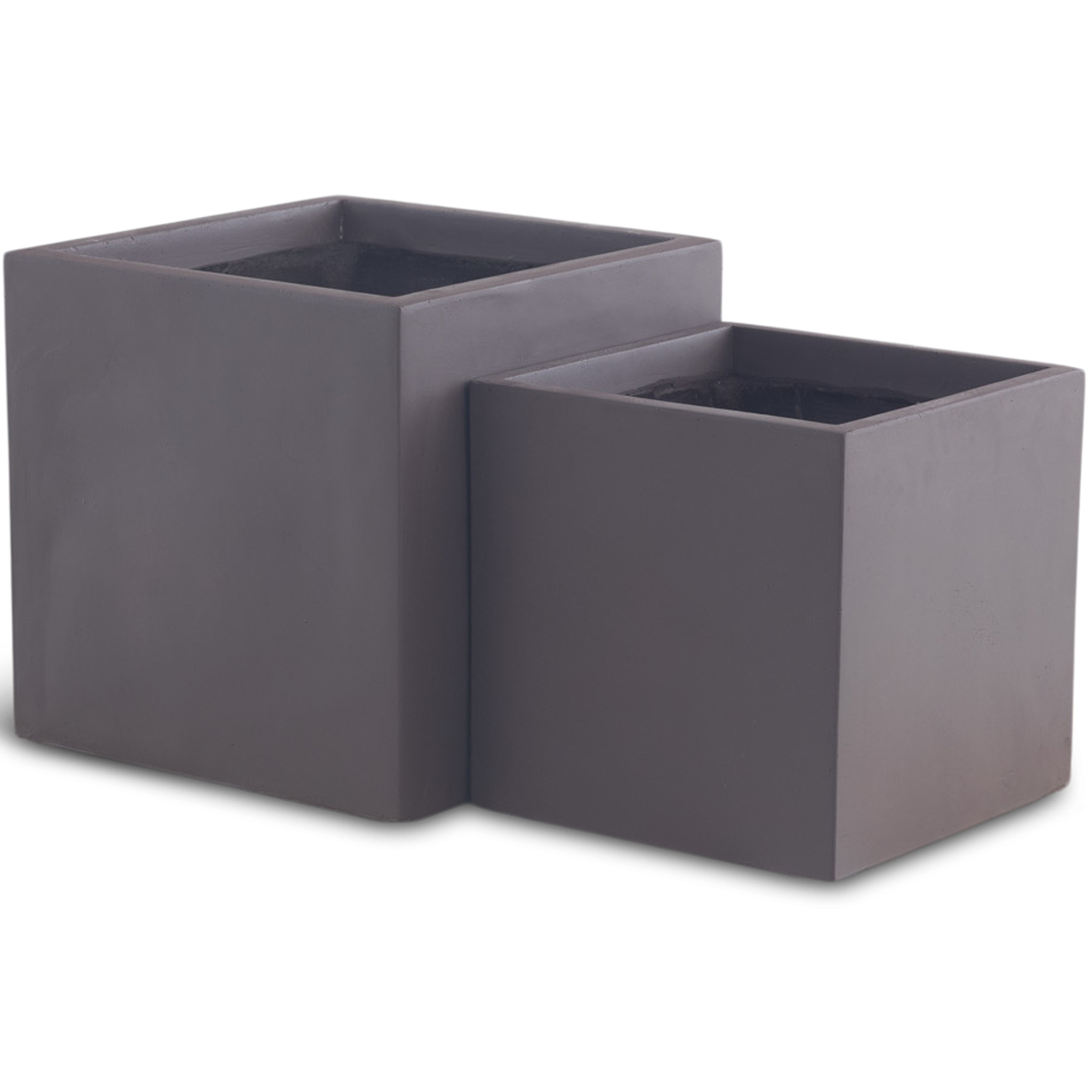 Fiberarmerade utomhuskrukor - Mörkbruna - 2-pack Fiberarmerade utomhuskrukor - Mörkbruna - 2-pack
