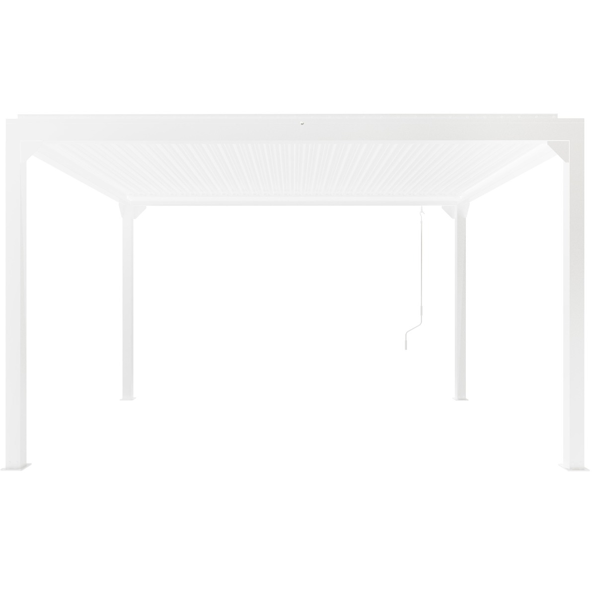 Vit Pergola Premium | Öppningsbara lameller Vit Pergola Premium | Öppningsbara lameller