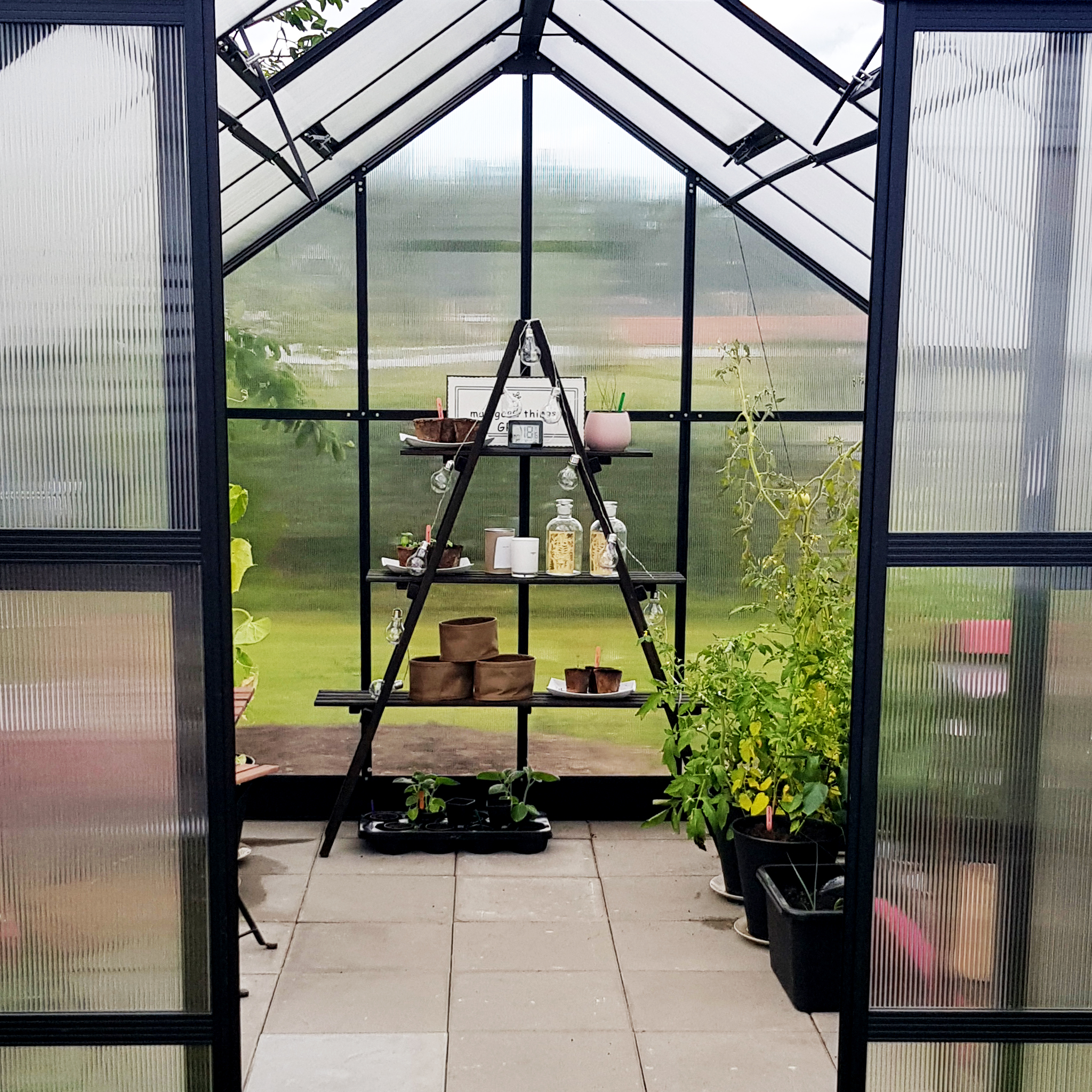Växthus 8,9m² | Hög odlingshöjd | 6 mm kanalplast Växthus 8,9m² | Hög odlingshöjd | 6 mm kanalplast