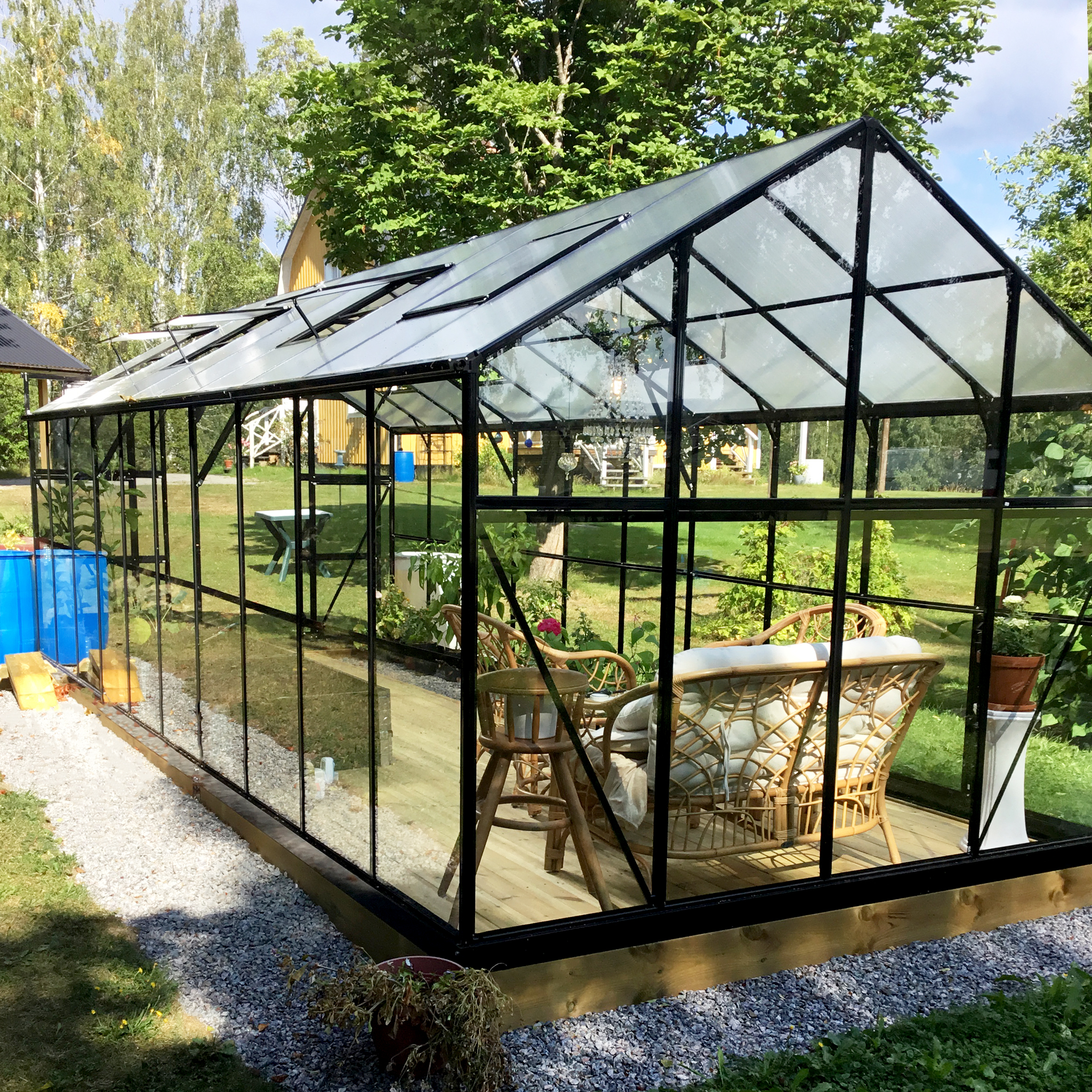 Växthus 16 m² | 4mm säkerhetsglas | 5 års stormgaranti Växthus 16 m² | 4mm säkerhetsglas | 5 års stormgaranti