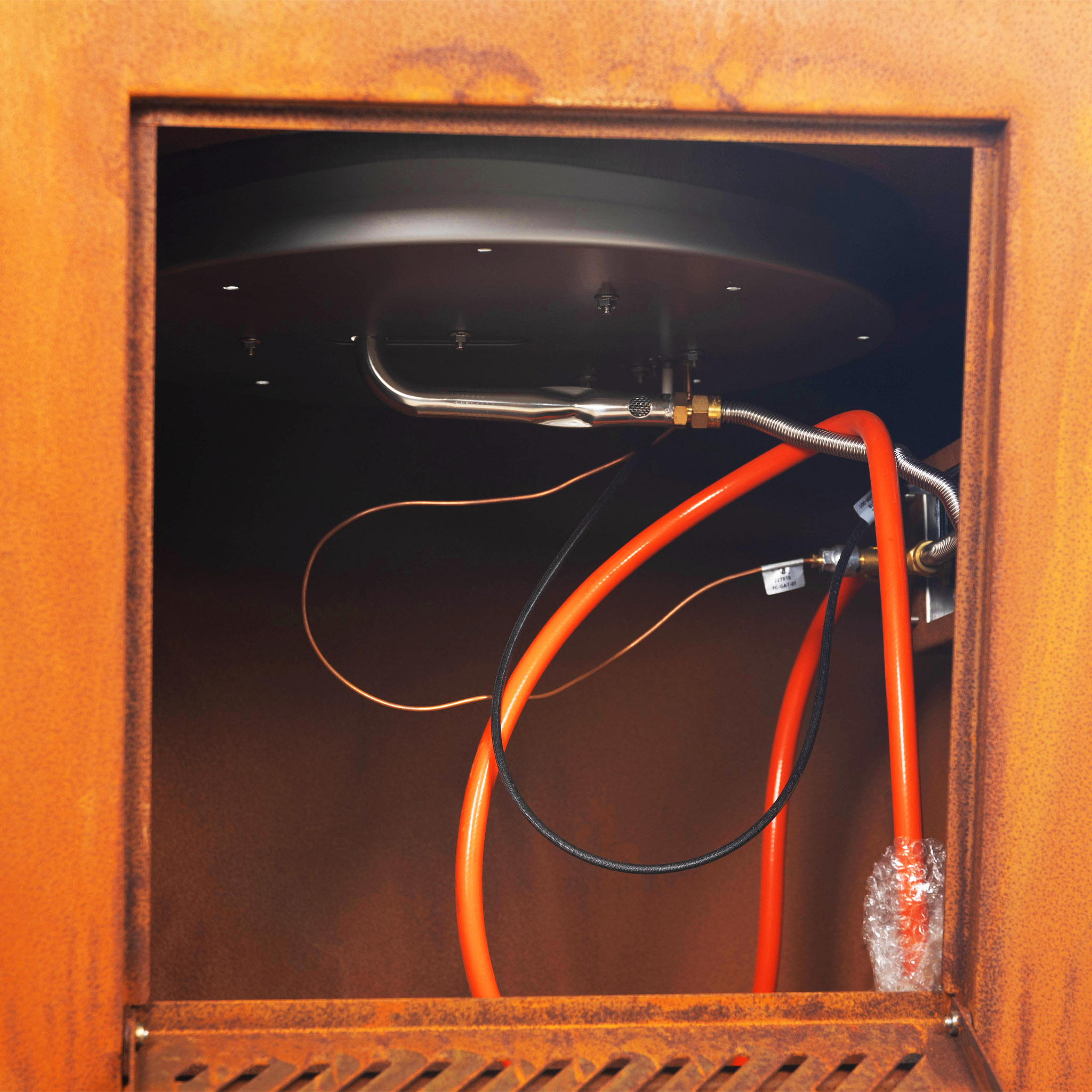 Gasoldriven eldstad i cortenst�l | F�r utomhusmilj� | Husum