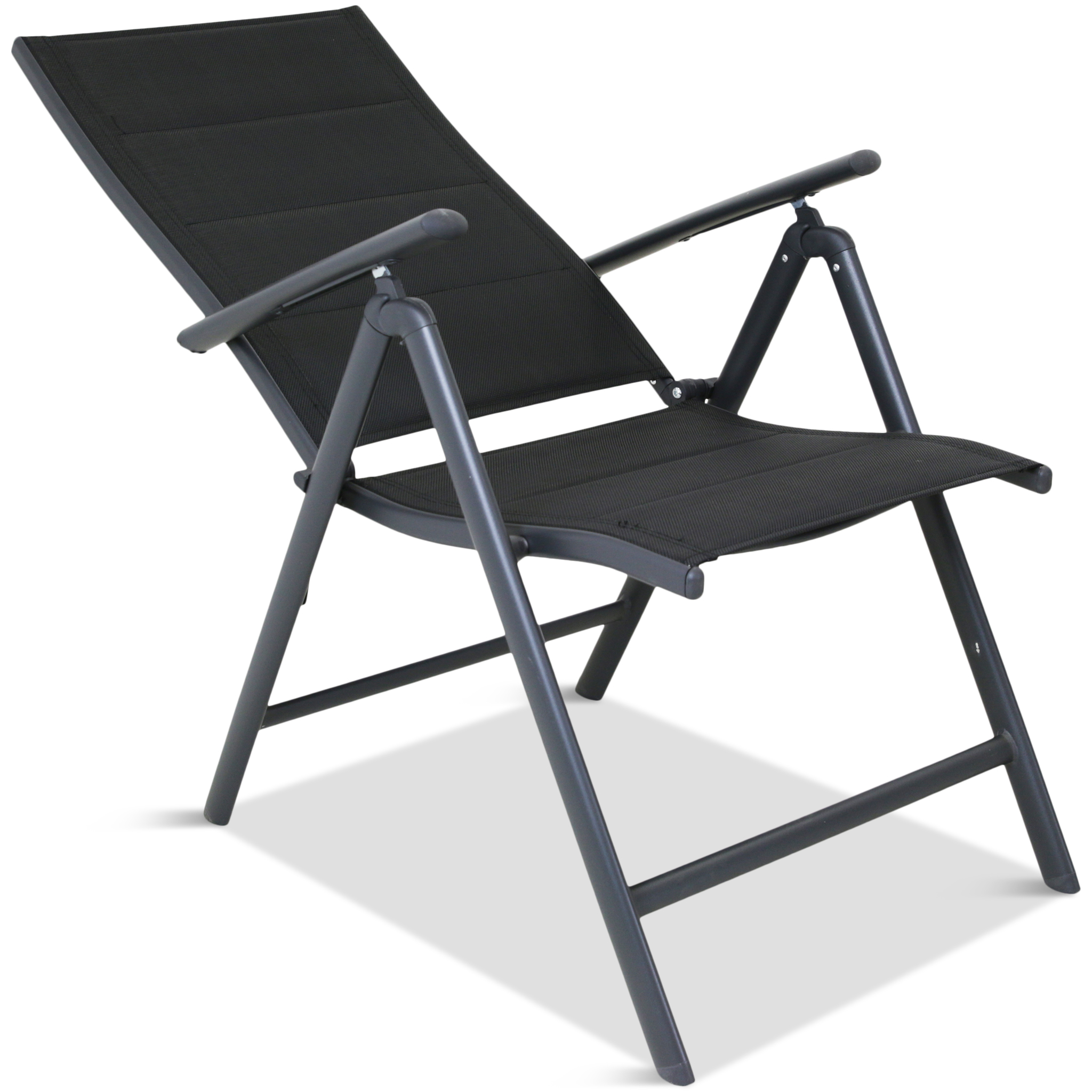 Förlängningsbart bord i aluminium 180-240cm | 8 positionsstolar Förlängningsbart bord i aluminium 180-240cm | 8 positionsstolar