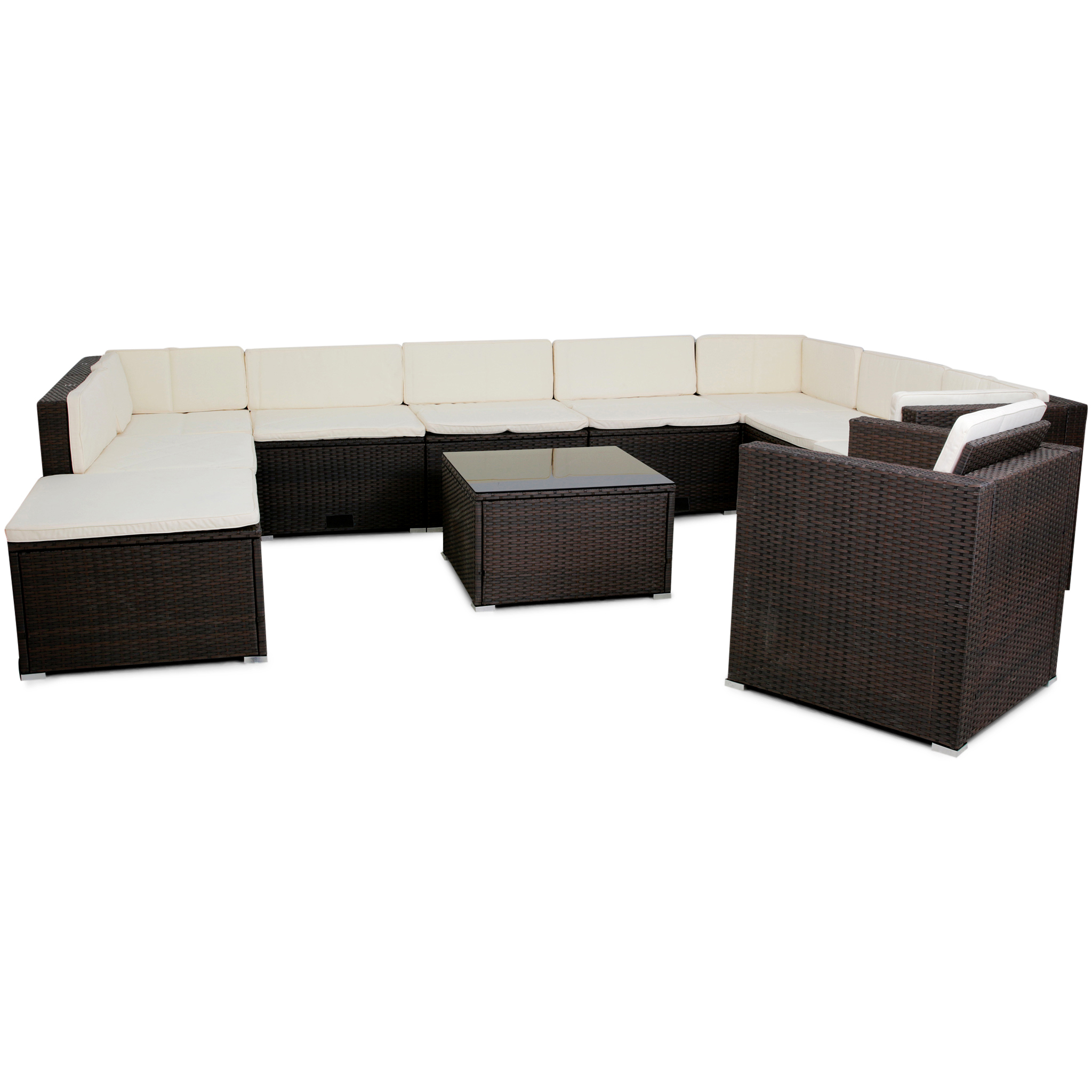 Stor loungegrupp utem�bler | Smart inbyggd f�rvaring | Konstrotting