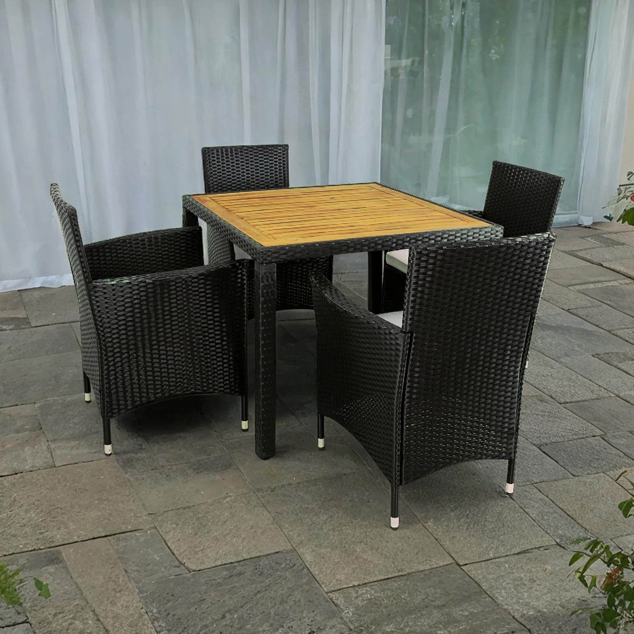 Liten matgrupp trädgårdsmöbler | Konstrotting med 4 stolar | Jonstorp Liten matgrupp trädgårdsmöbler | Konstrotting med 4 stolar | Jonstorp