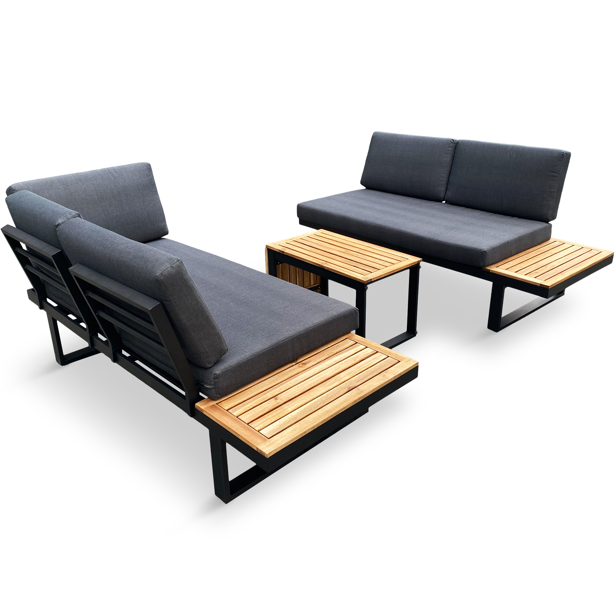 Mångsidig modulsoffa / loungegrupp i Akacia | Bullandö Mångsidig modulsoffa / loungegrupp i Akacia | Bullandö