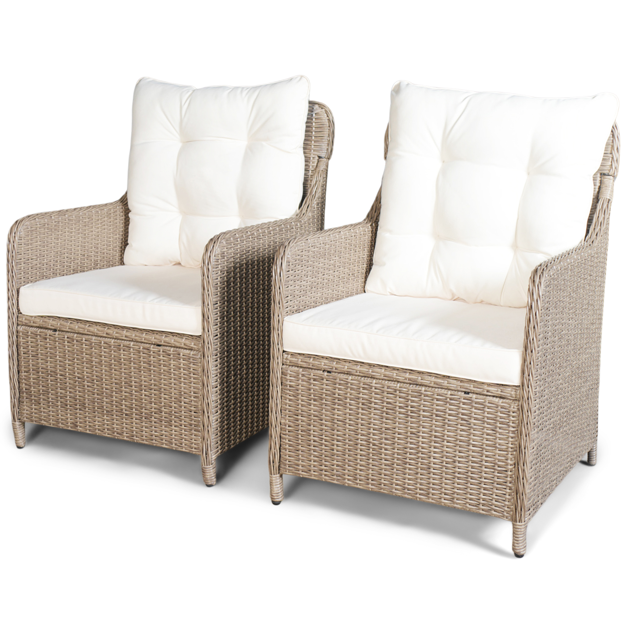 Loungegrupp utemöbler | Beige konstrotting | Rögrund Loungegrupp utemöbler | Beige konstrotting | Rögrund