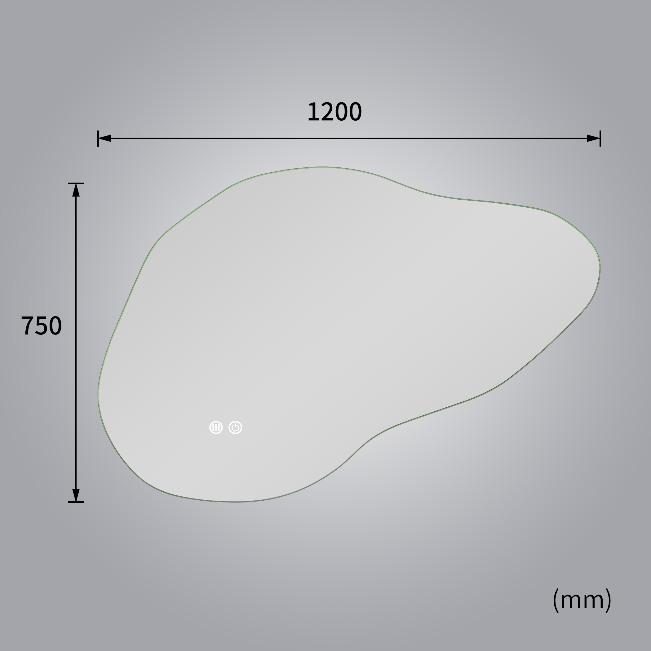 LED-spegel 90x60 cm | Anti-Fog | Justerbar belysning | Lyfco LED-spegel 90x60 cm | Anti-Fog | Justerbar belysning | Lyfco