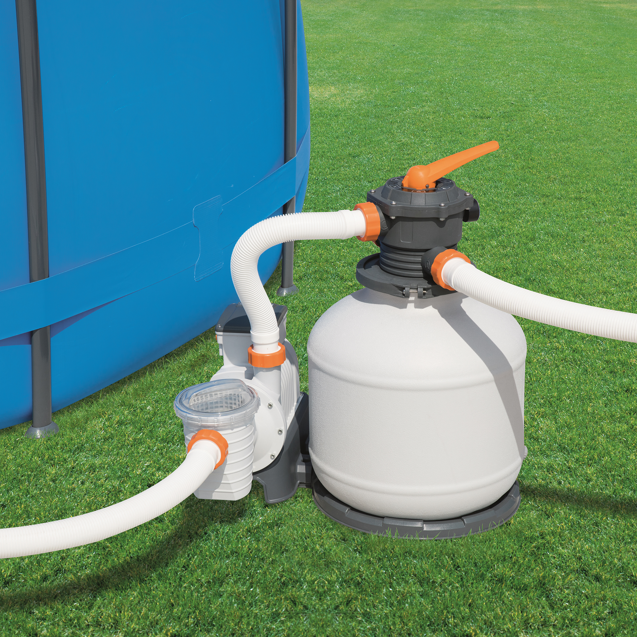 Bestway Flowclear sandfilterpump till ovanmarkpool | 1100-66600 liter Bestway Flowclear sandfilterpump till ovanmarkpool | 1100-66600 liter