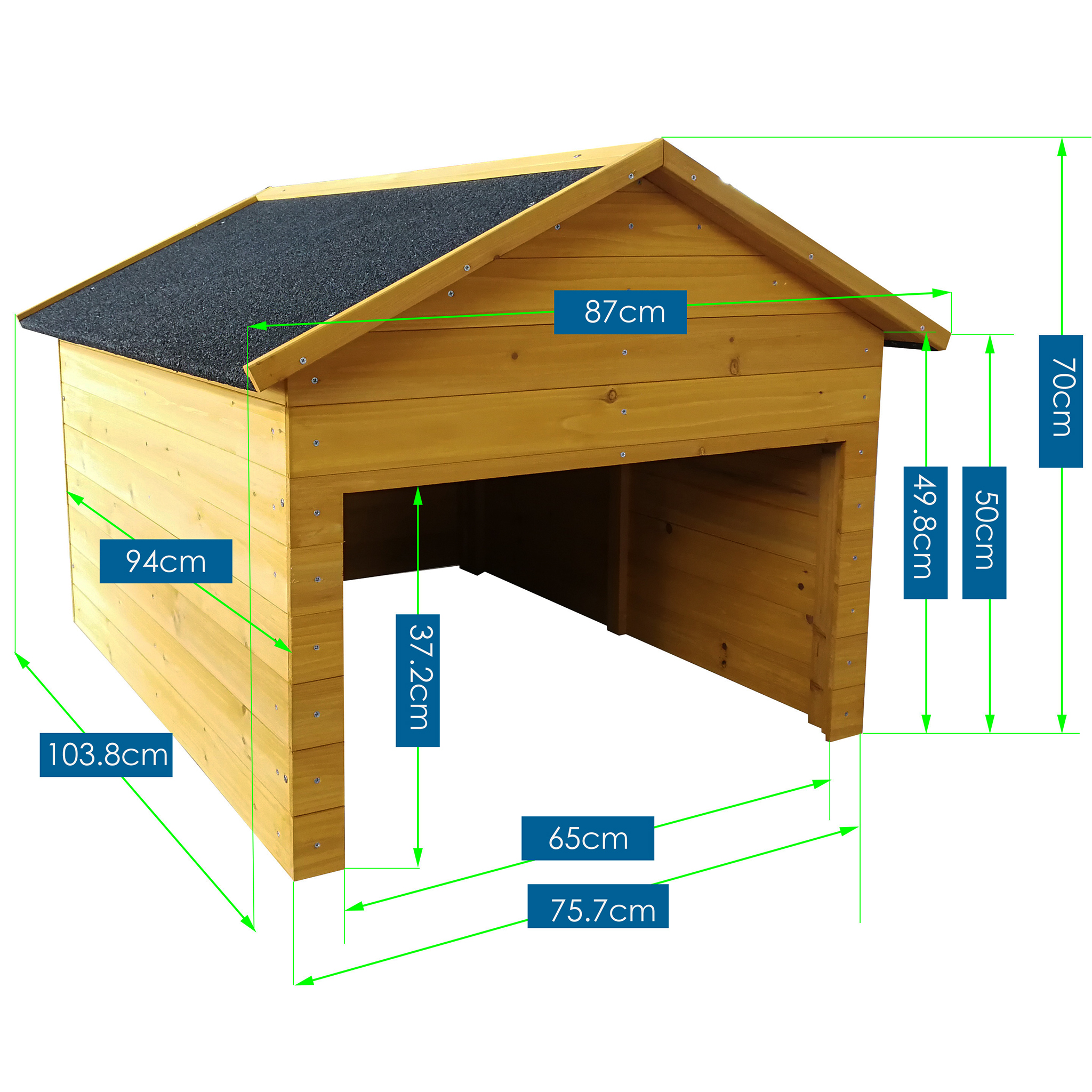 Hus/garage till robotgr�sklippare - 104x86cm