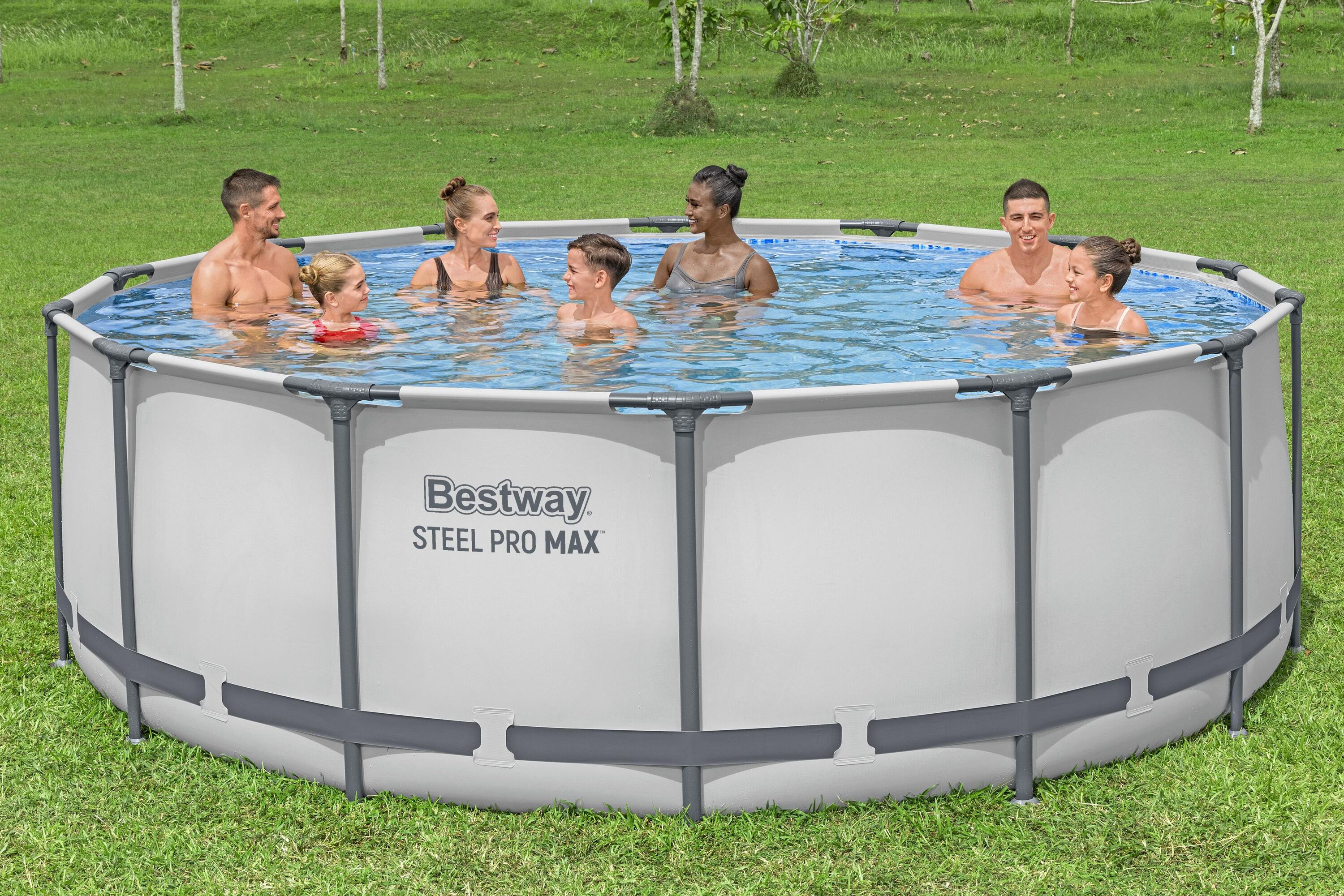 Bestway pool ovan mark Ø4,27m - 122cm djup | Steel Pro MAX (5612X) Bestway pool ovan mark Ø4,27m - 122cm djup | Steel Pro MAX (5612X)