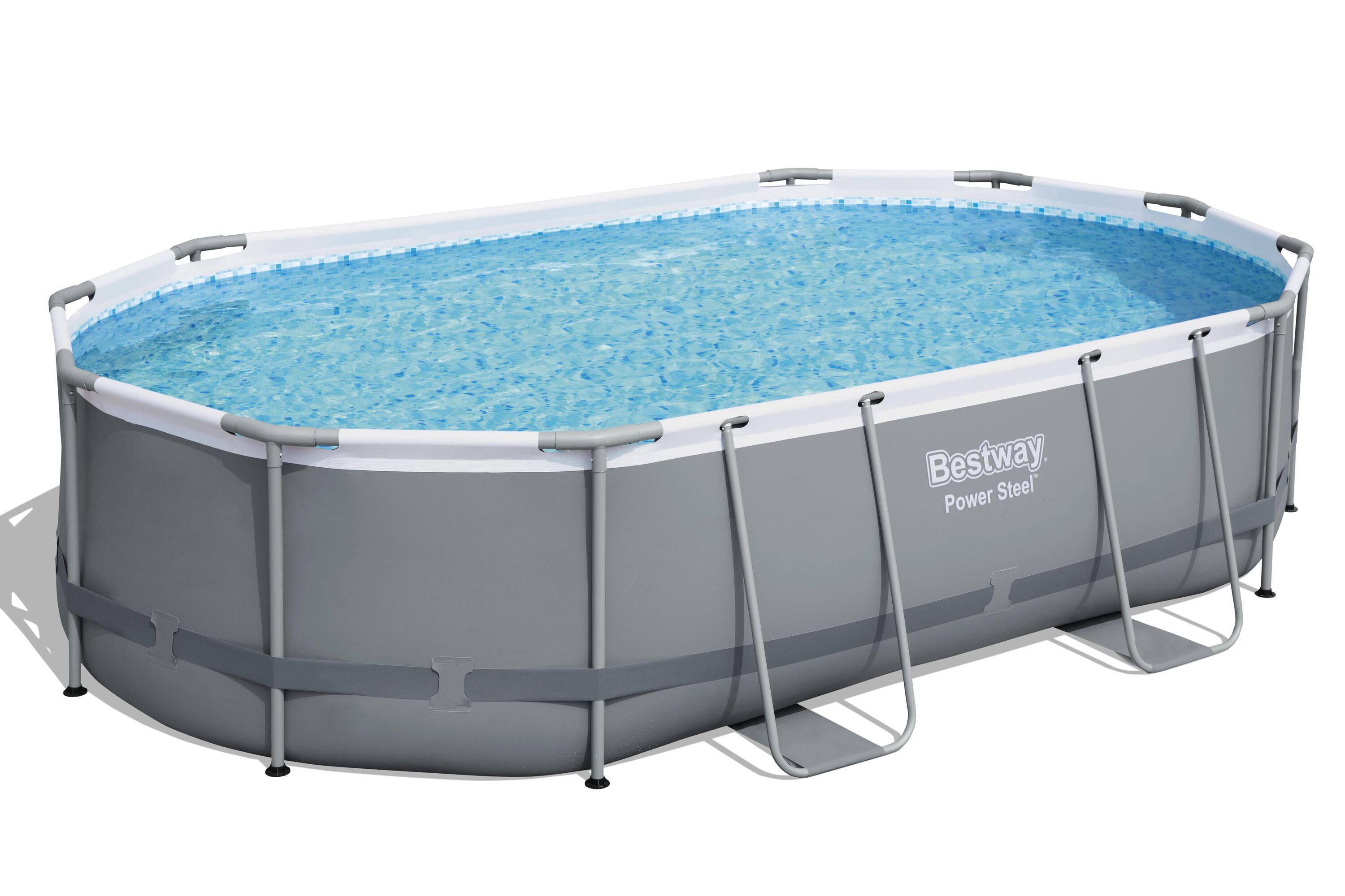Bestway pool ovan mark 4,88x3,05m - 1m djup | Power Steel Oval (56448) Bestway pool ovan mark 4,88x3,05m - 1m djup | Power Steel Oval (56448)