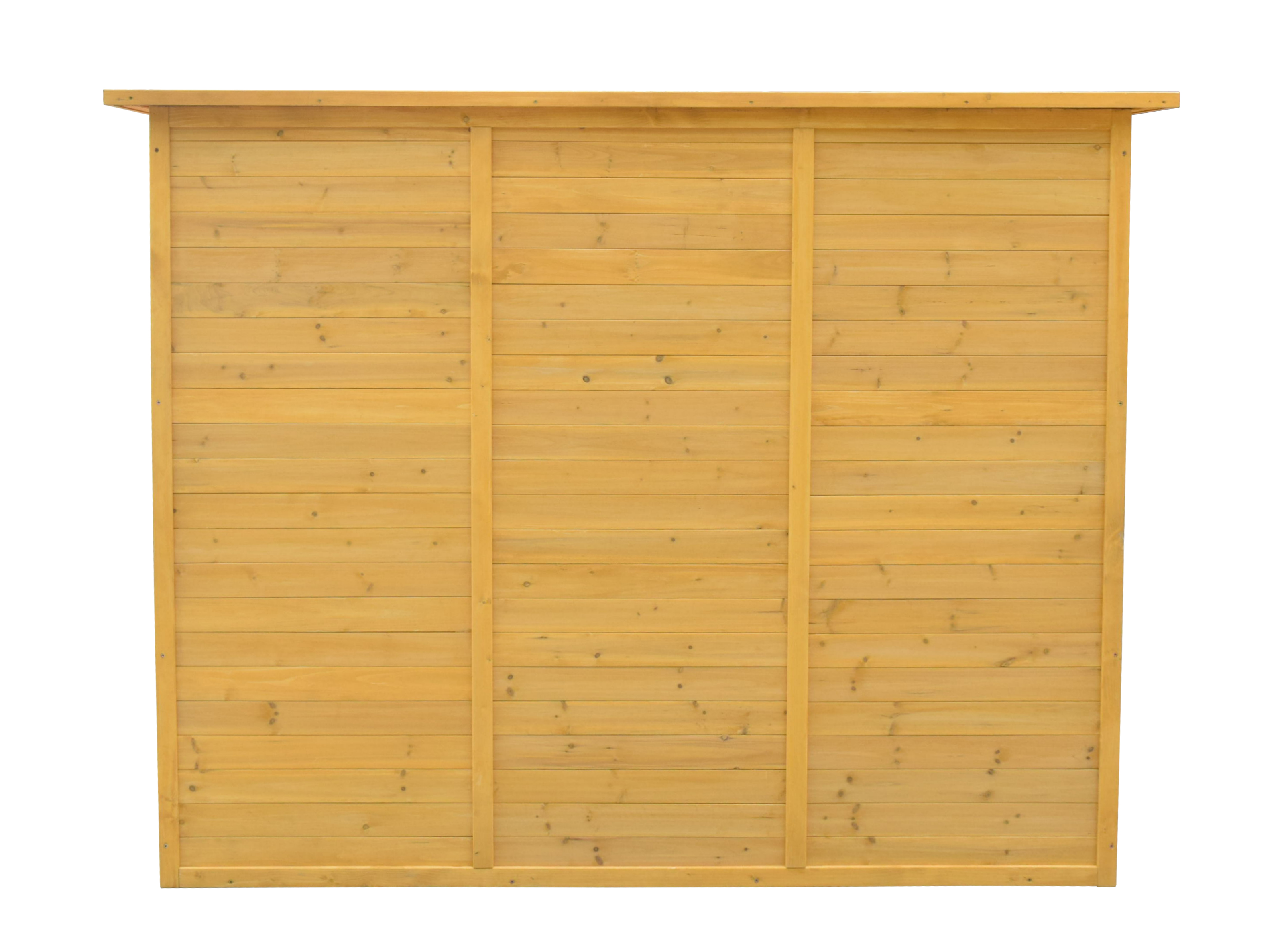 Förråd i trä 4m² | Dubbel Dör | Naturlig Träfinish Förråd i trä 4m² | Dubbel Dör | Naturlig Träfinish