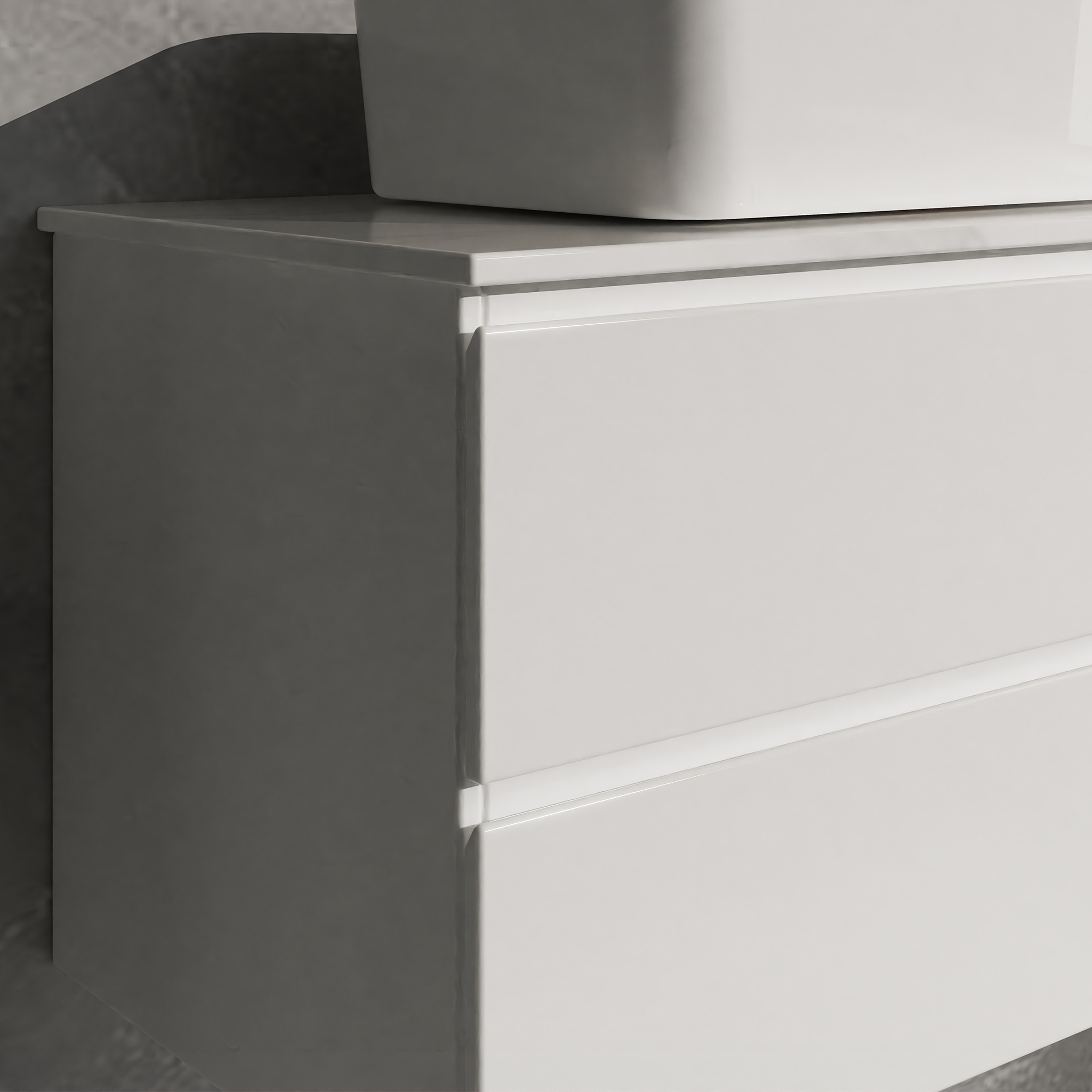 Tv�ttst�llssk�p | Med handfat | Nimbus vit