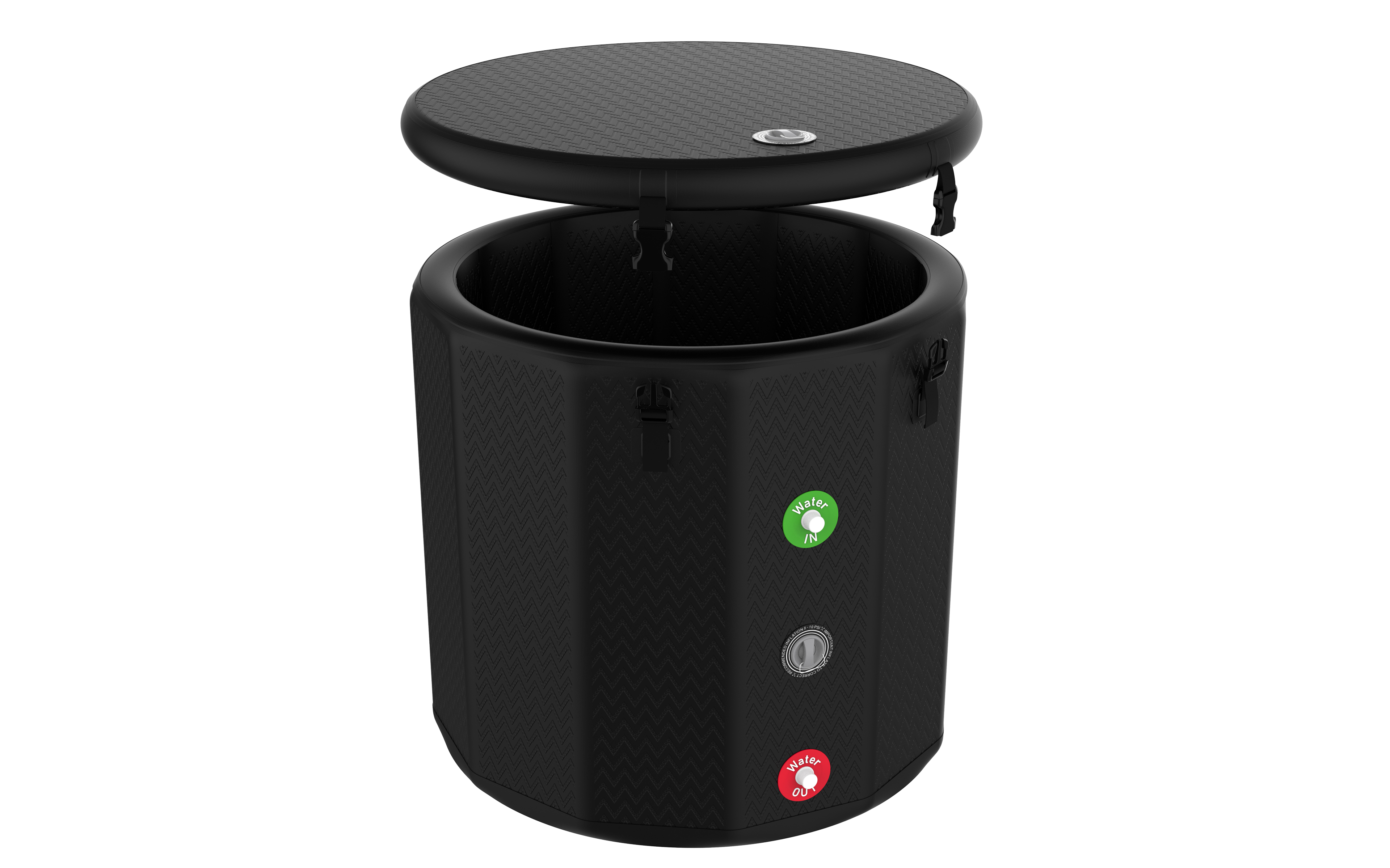 Uppbl�sbar Isbad | 410L Vattenvolym | Svart