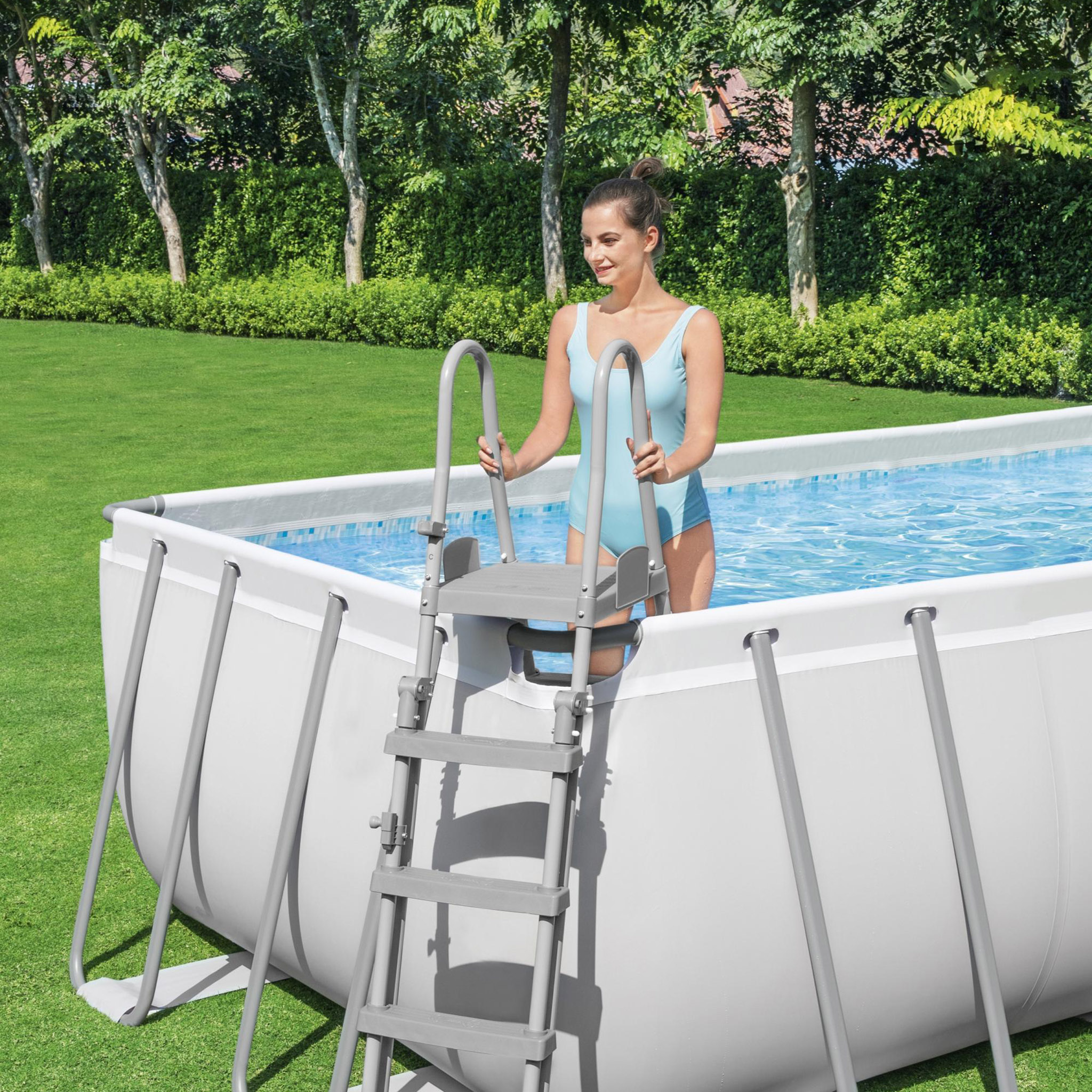 Bestway pool ovan mark 6,4x2,74m - 132cm djup | Power Steel (5611Z) Bestway pool ovan mark 6,4x2,74m - 132cm djup | Power Steel (5611Z)