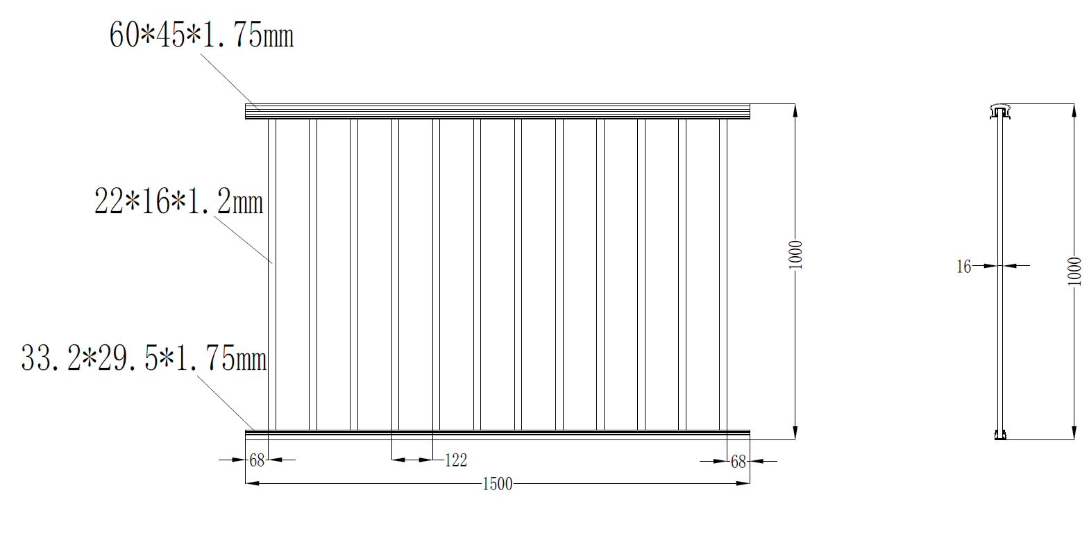 Altanstaket 150x100 cm | Pulverlackerad och robust design | Aurelius Altanstaket 150x100 cm | Pulverlackerad och robust design | Aurelius