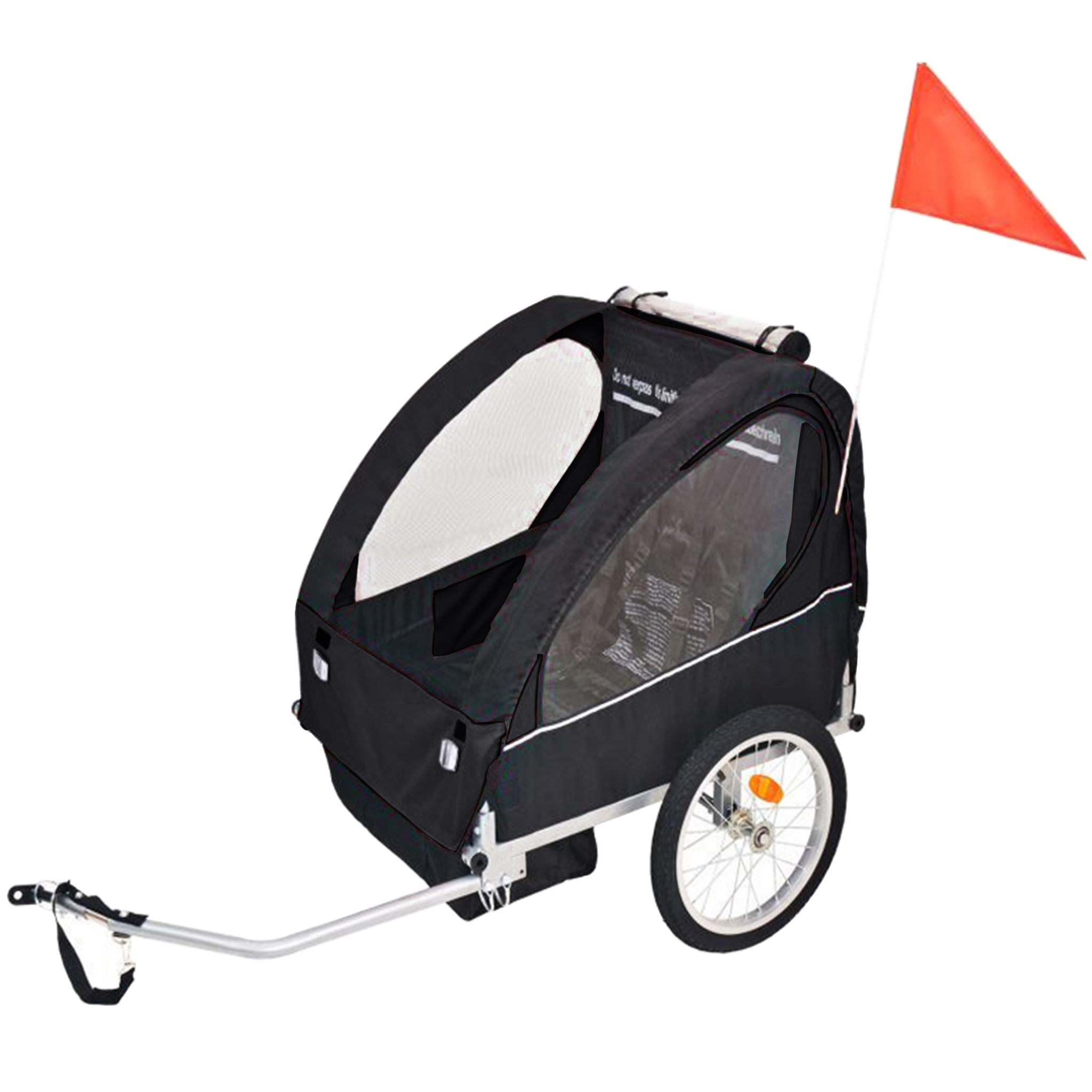 Cykelvagn med 2 säten | Lastkapacitet 40kg | Hopfällbar Cykelvagn med 2 säten | Lastkapacitet 40kg | Hopfällbar