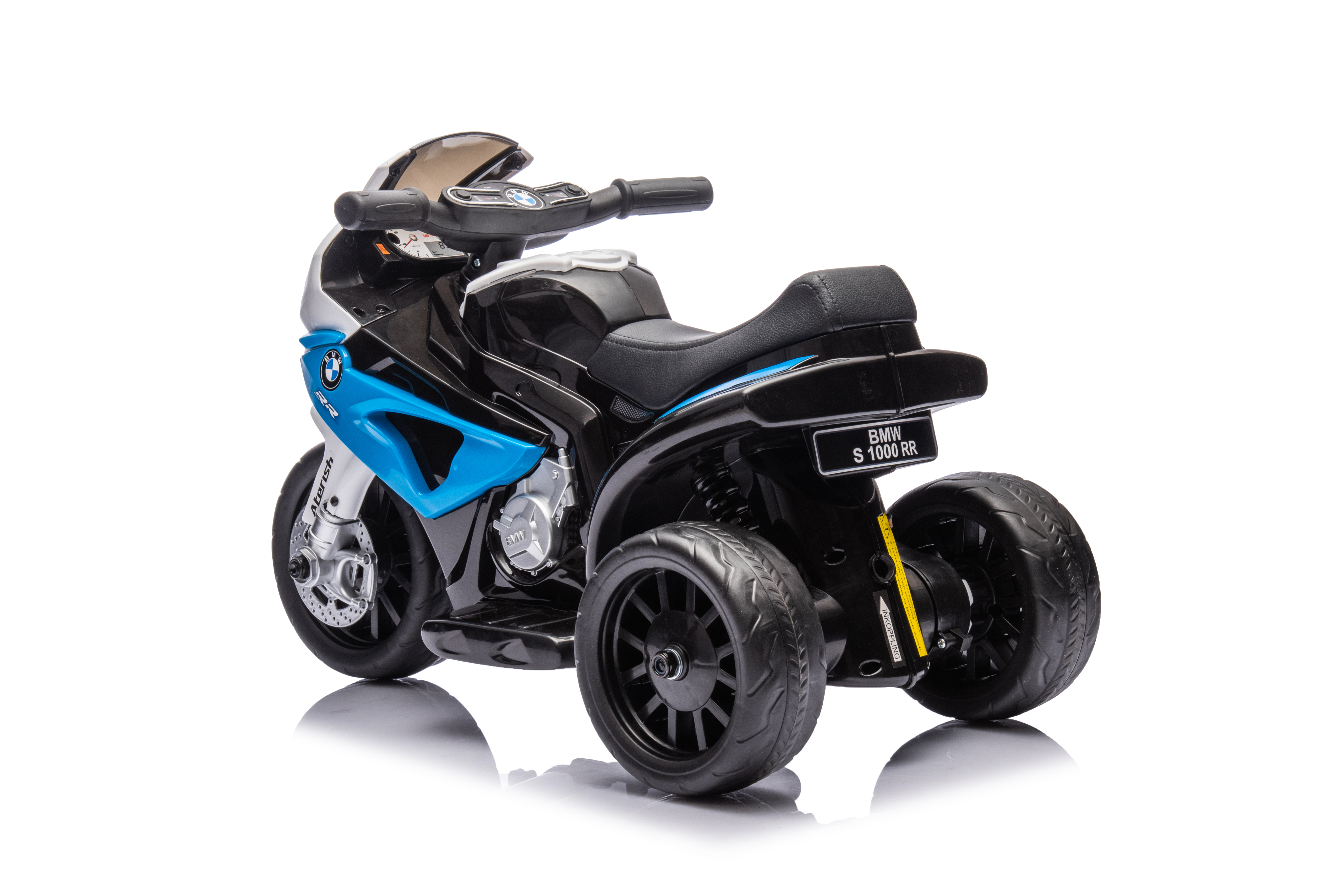 BMW | Elektrisk Trehjuling f�r Barn | Musik & Ljus | L�der S�te