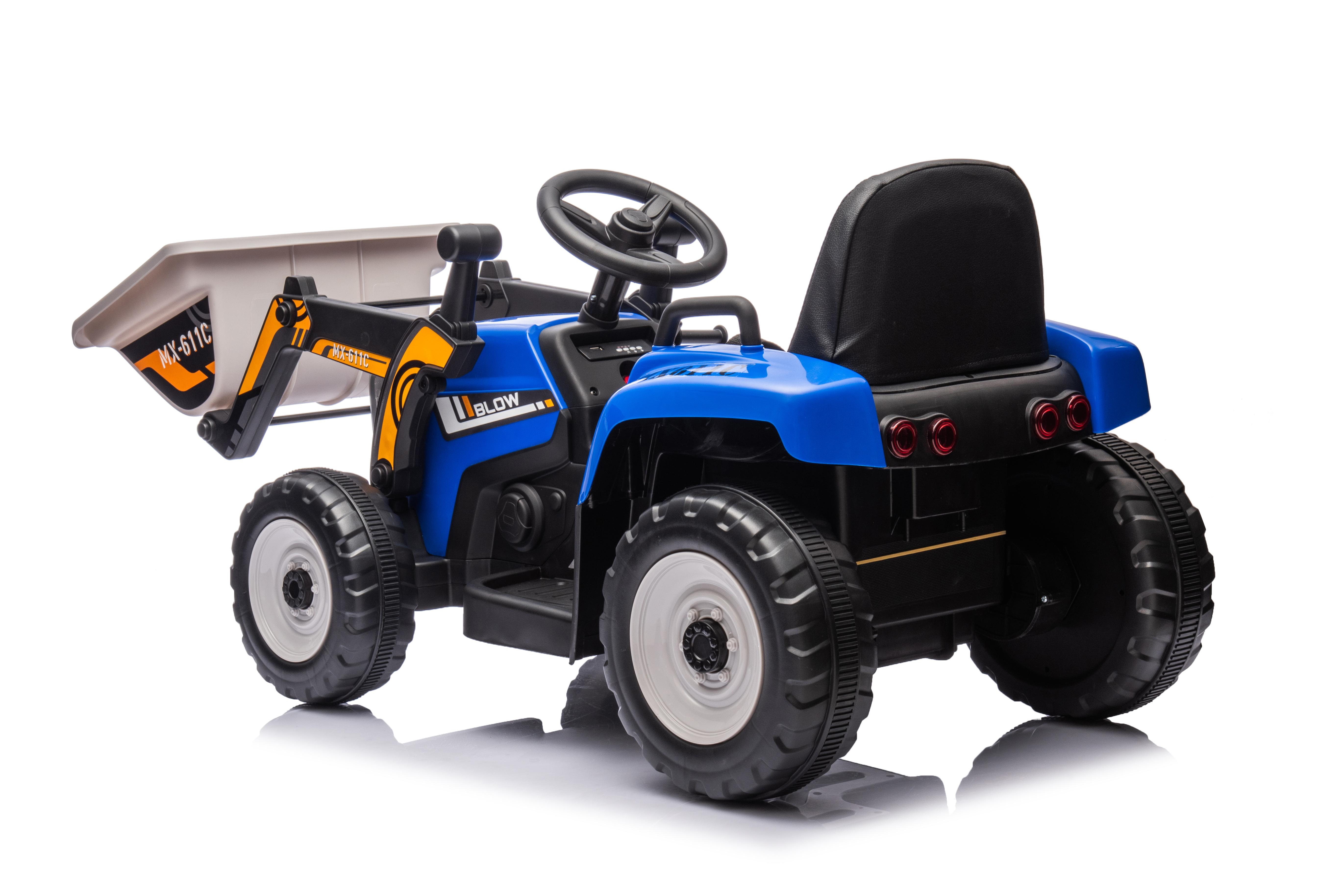 Traktor Elbil för Barn | Pedal | 12V7AHx1 & 35Wx2 | Blå Traktor Elbil för Barn | Pedal | 12V7AHx1 & 35Wx2 | Blå