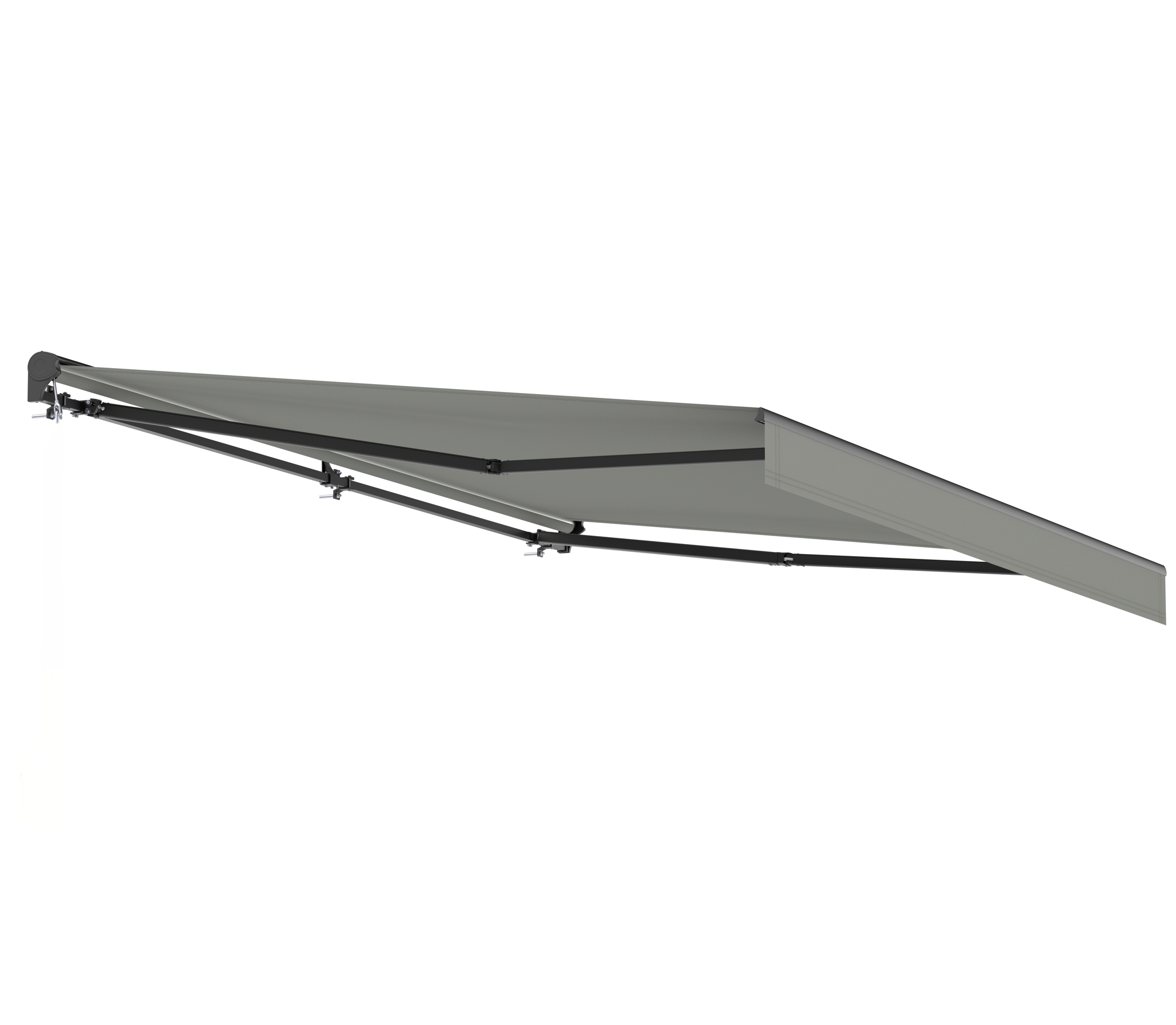 Terrassmarkis Halvkassett 3x2,5 m | Motor & fjärrkontroll | Ljusgrå Terrassmarkis Halvkassett 3x2,5 m | Motor & fjärrkontroll | Ljusgrå