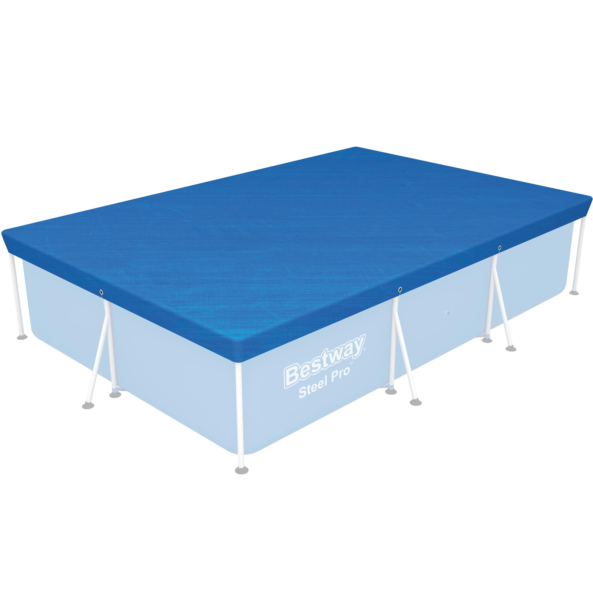 Rektangul�rt pool�verdrag Flowclear™ | Bl� - 3x2m