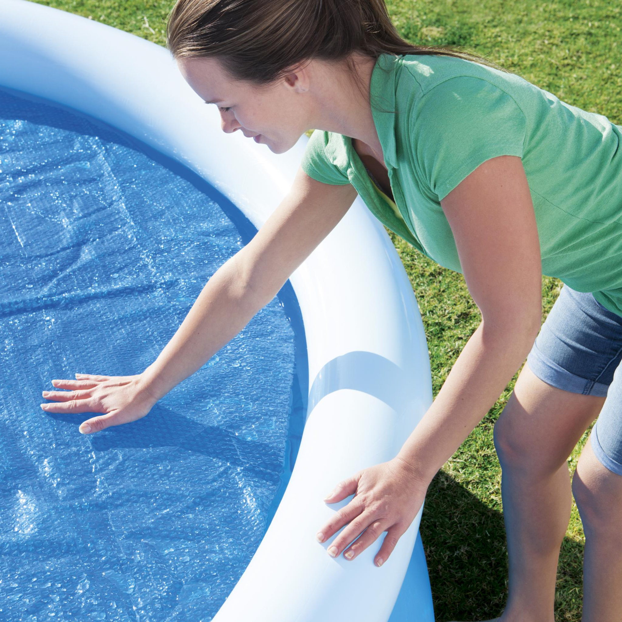 Flowclear solskydd/pool�verdrag till ovanmarkpool | 3,66m