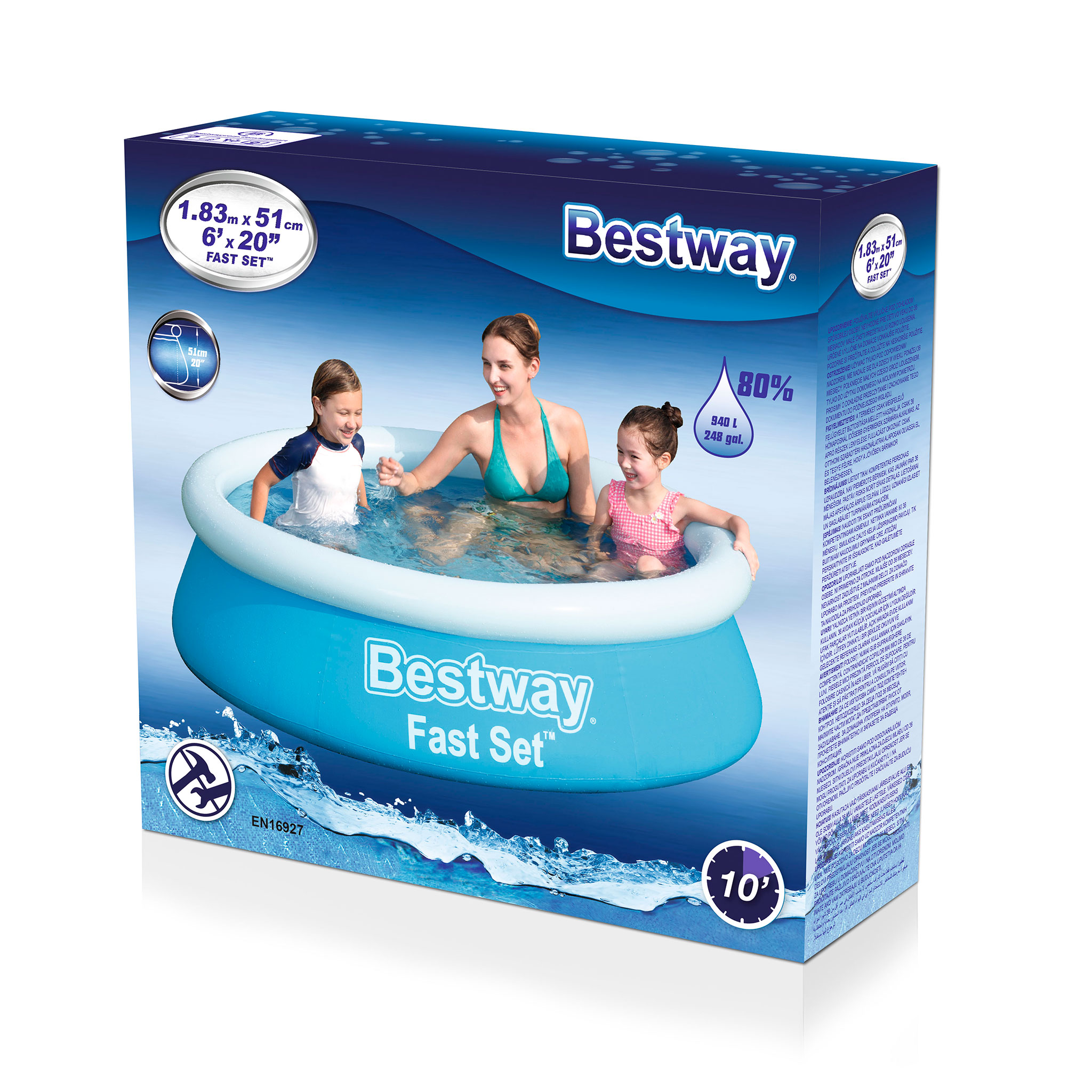 Rund Fast Set™ Pool 1,83 m| Bestway (57392) Rund Fast Set™ Pool 1,83 m| Bestway (57392)