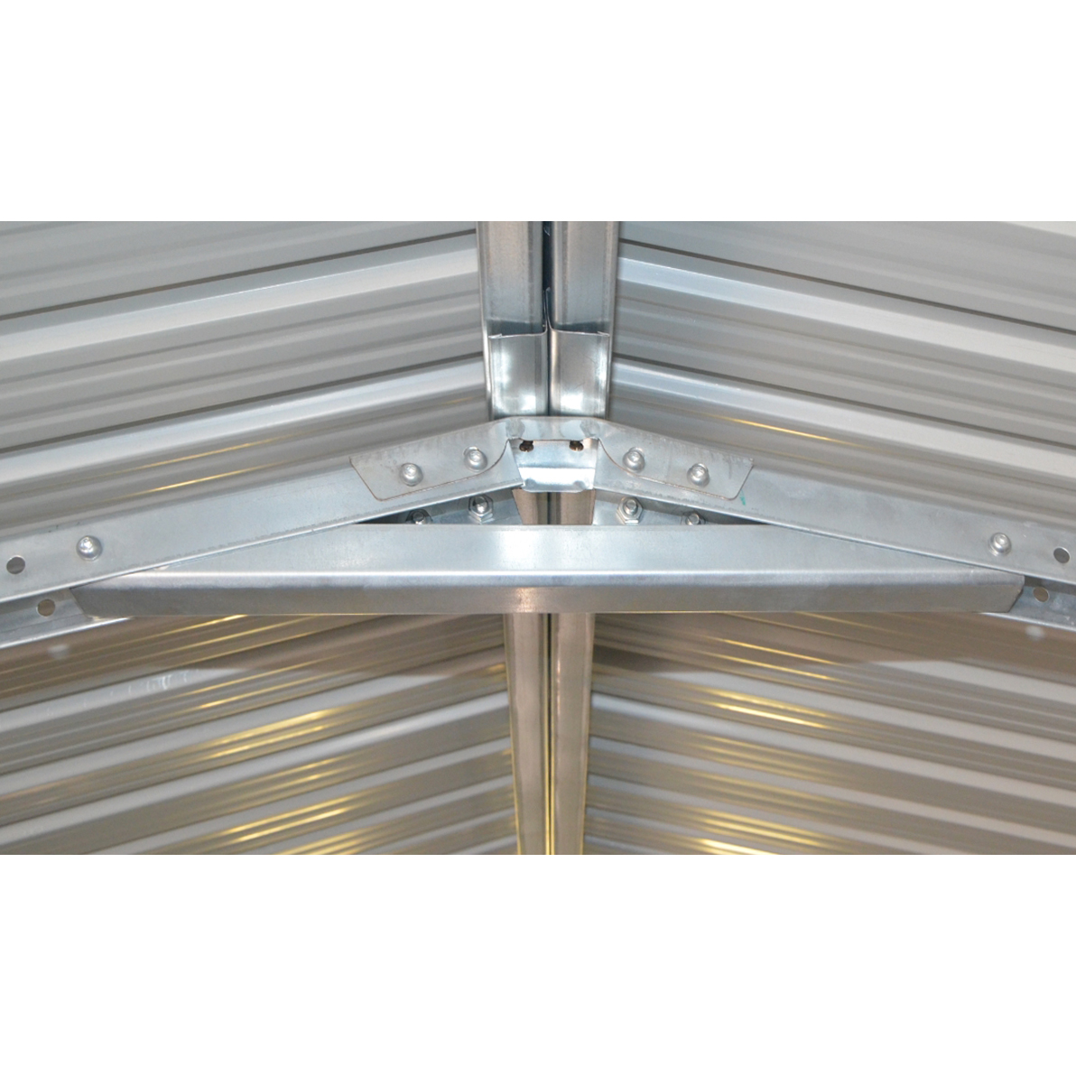 Pl�tgarage 18m� | Dubbel d�rr |�Komplett byggsats