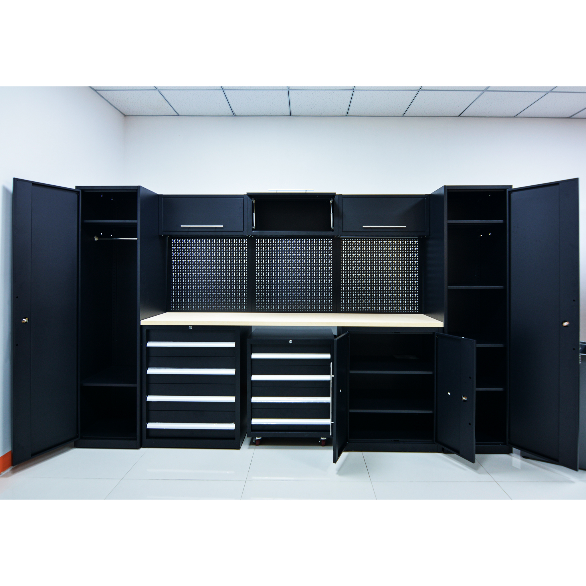 Komplett garageinredning | Svart Komplett garageinredning | Svart