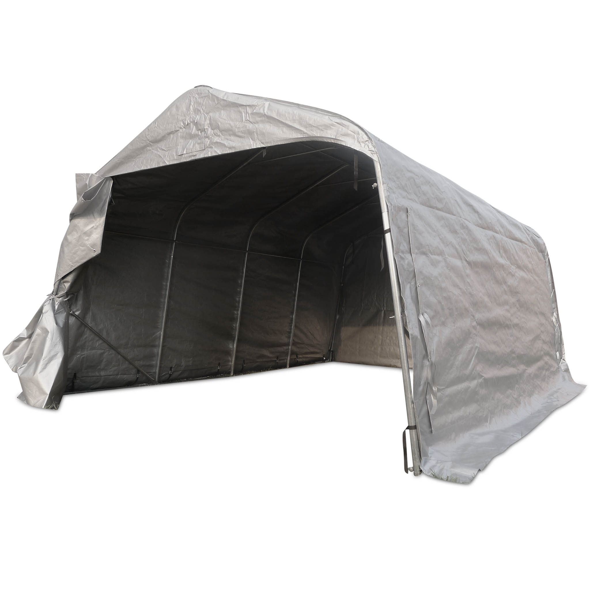 Garagetält 3,6x4,8m | 17,3m² - 500g/m² | PVC - Grå Garagetält 3,6x4,8m | 17,3m² - 500g/m² | PVC - Grå