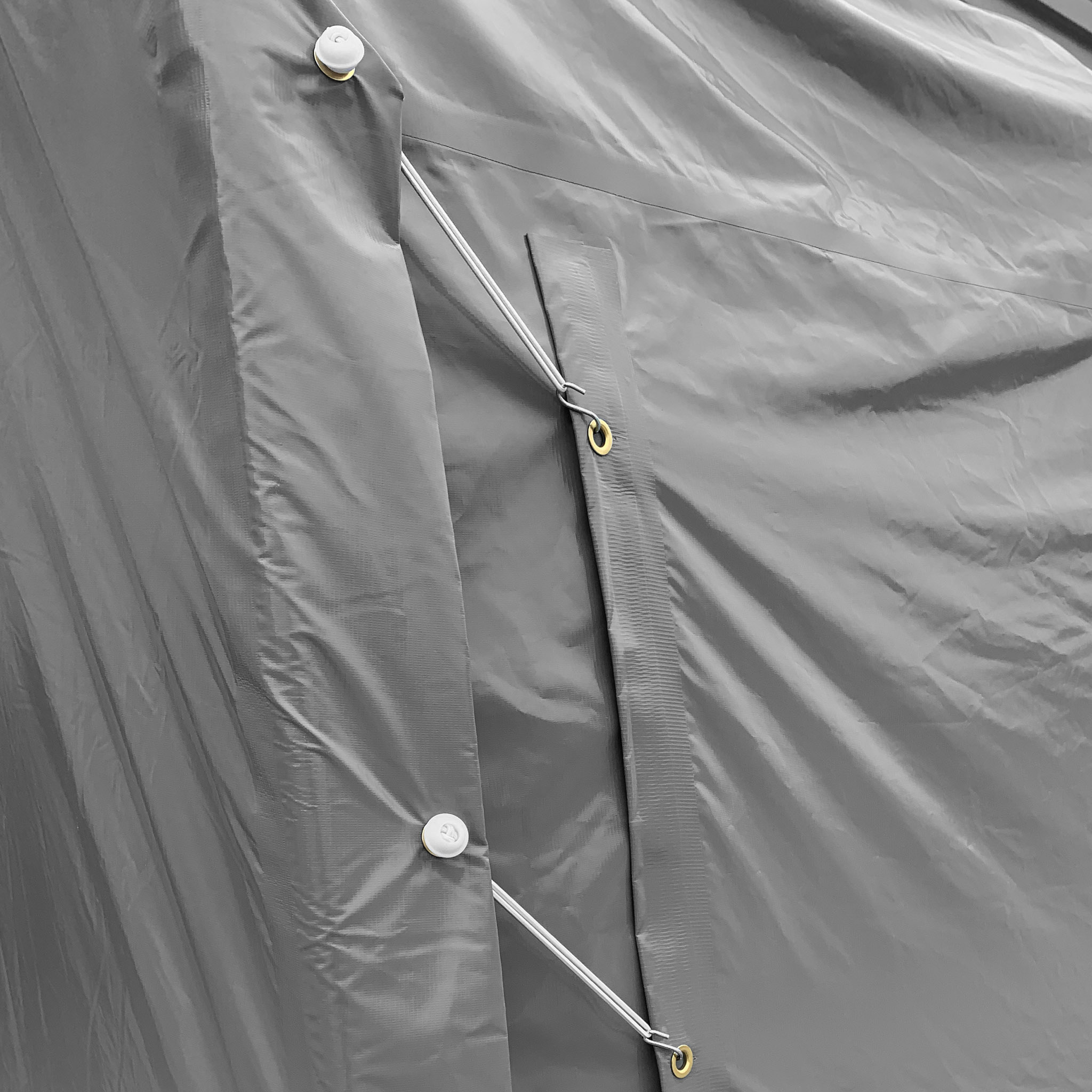 Garagetält 3,6x4,8m | 17,3m² - 500g/m² | PVC - Grå Garagetält 3,6x4,8m | 17,3m² - 500g/m² | PVC - Grå