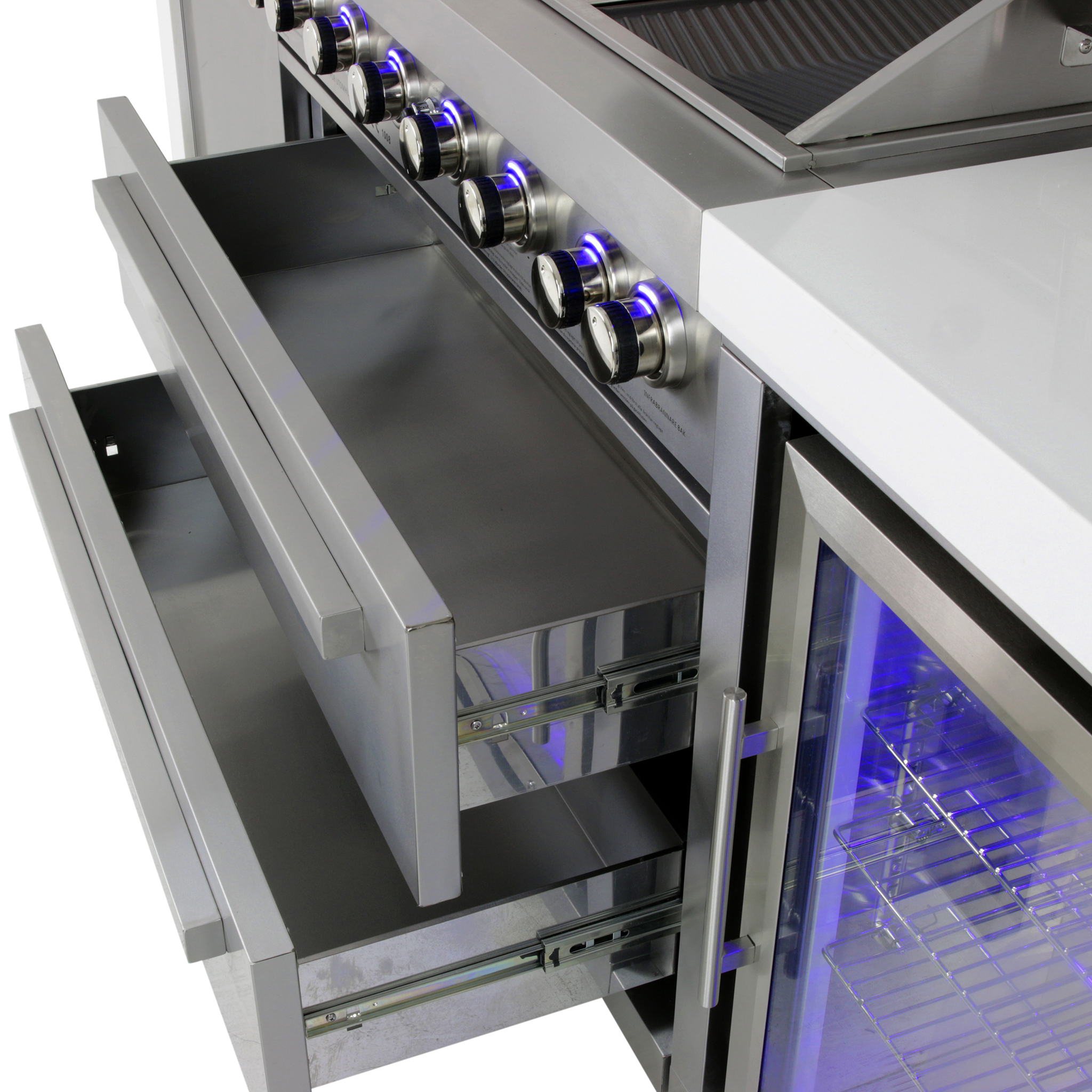 Stor rostfri gasolgrill/utekök | Austin Stor rostfri gasolgrill/utekök | Austin