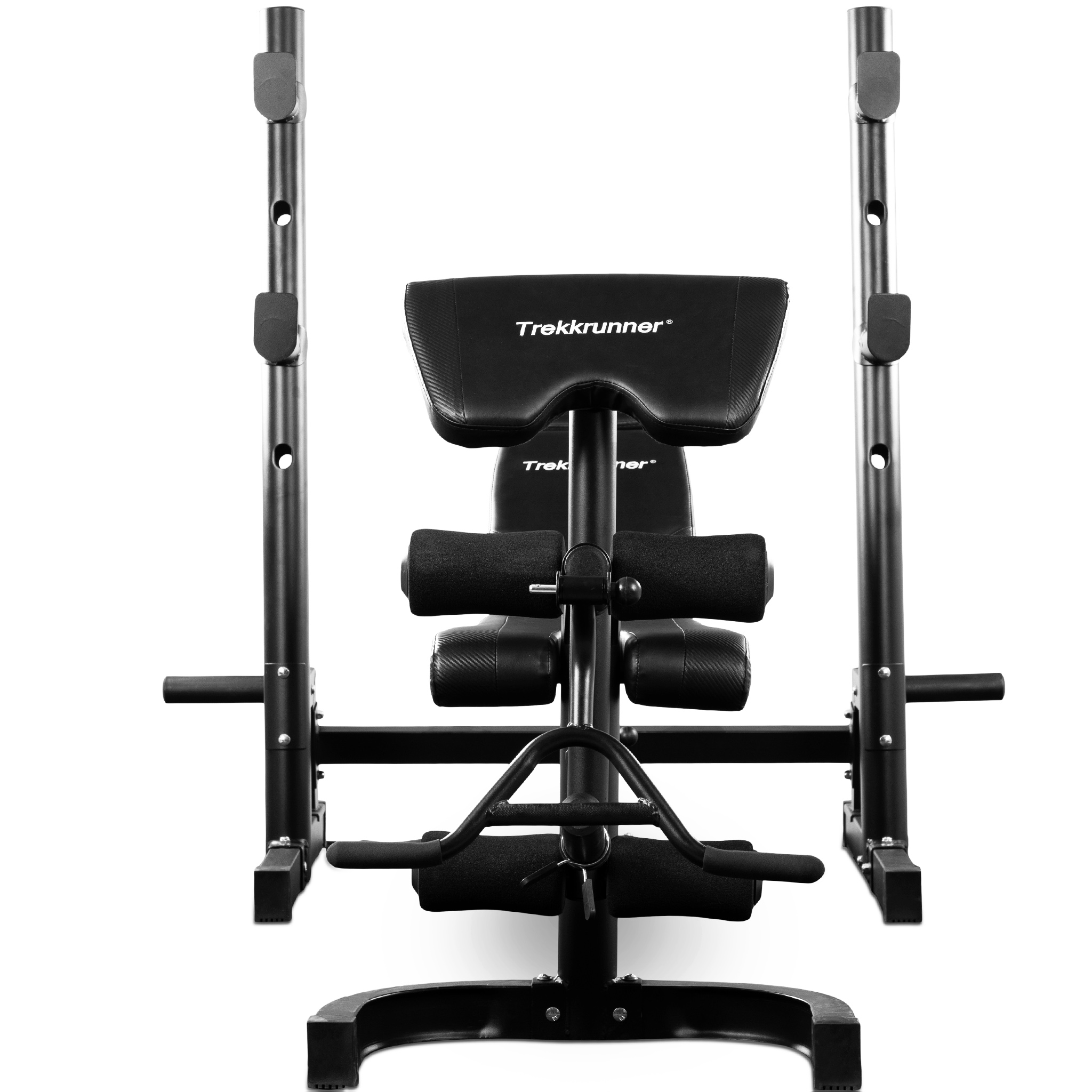 Ställbar träningsbänk | Bänkpress, benspark, leg curl & bicepscurl Ställbar träningsbänk | Bänkpress, benspark, leg curl & bicepscurl