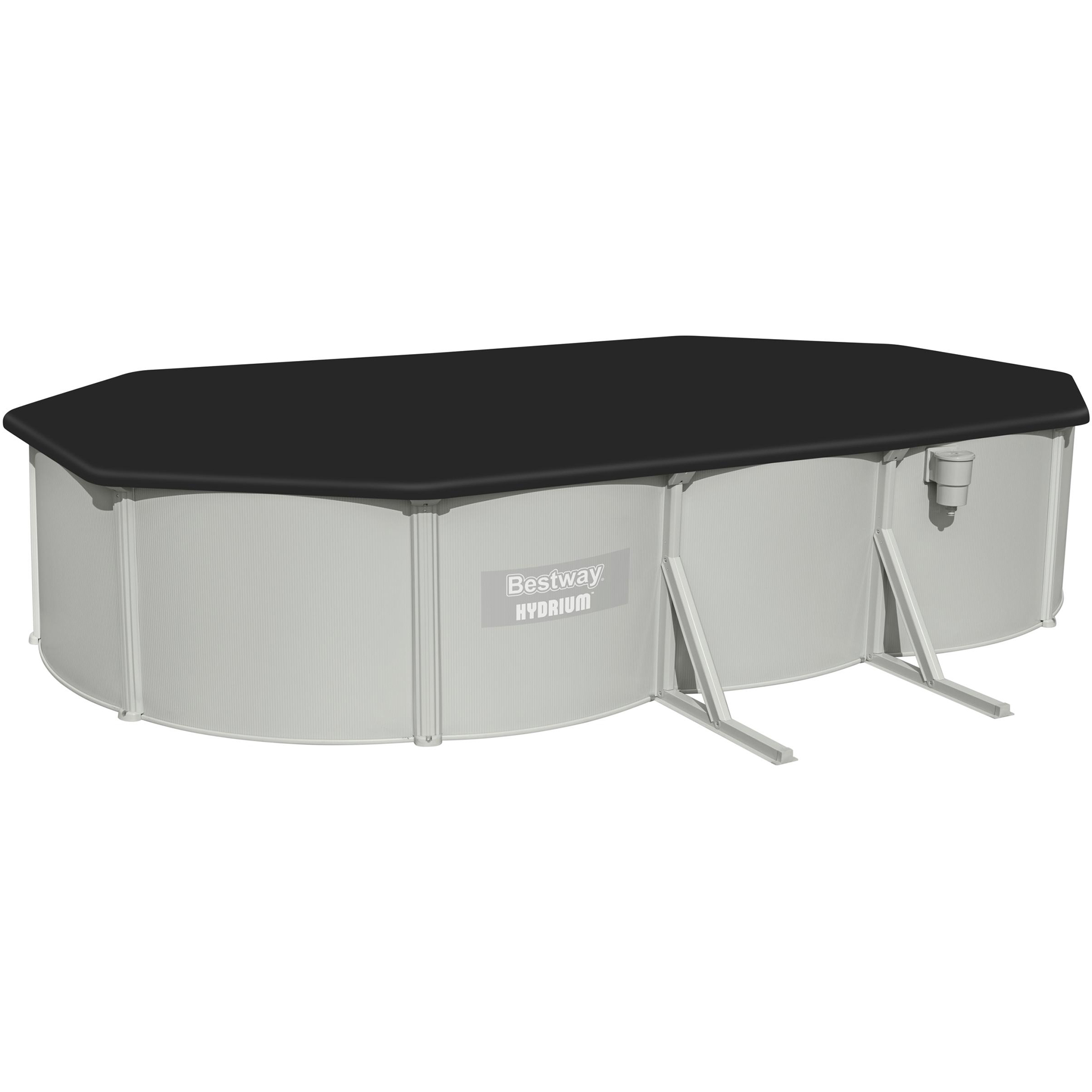 Bestway st�lv�ggspool 6,1x3,6m - 1,2m djup | Hydrium Pool set (56369)