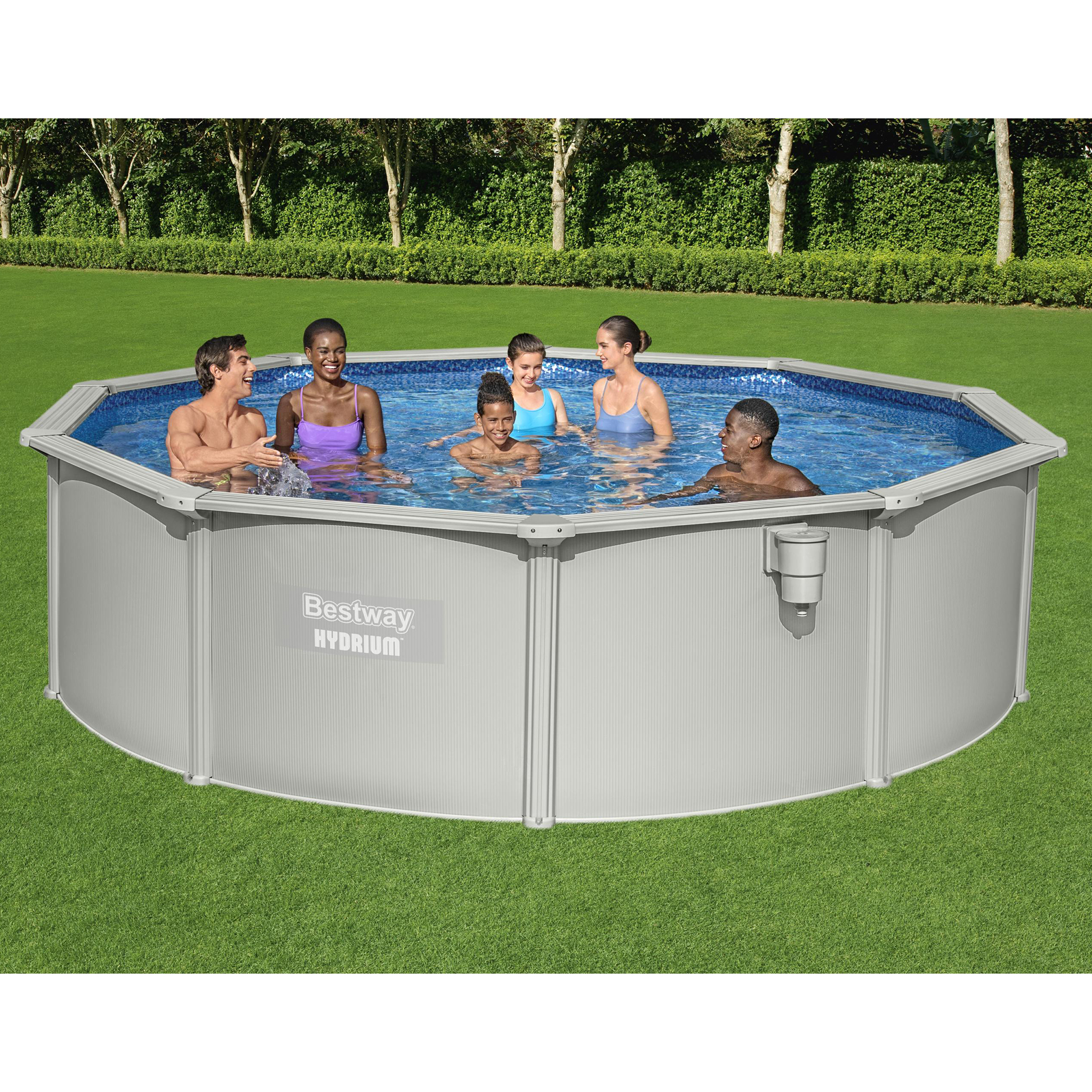Bestway stålväggspool Ø4,6m - 1,2m djup | Hydrium (56384) Bestway stålväggspool Ø4,6m - 1,2m djup | Hydrium (56384)