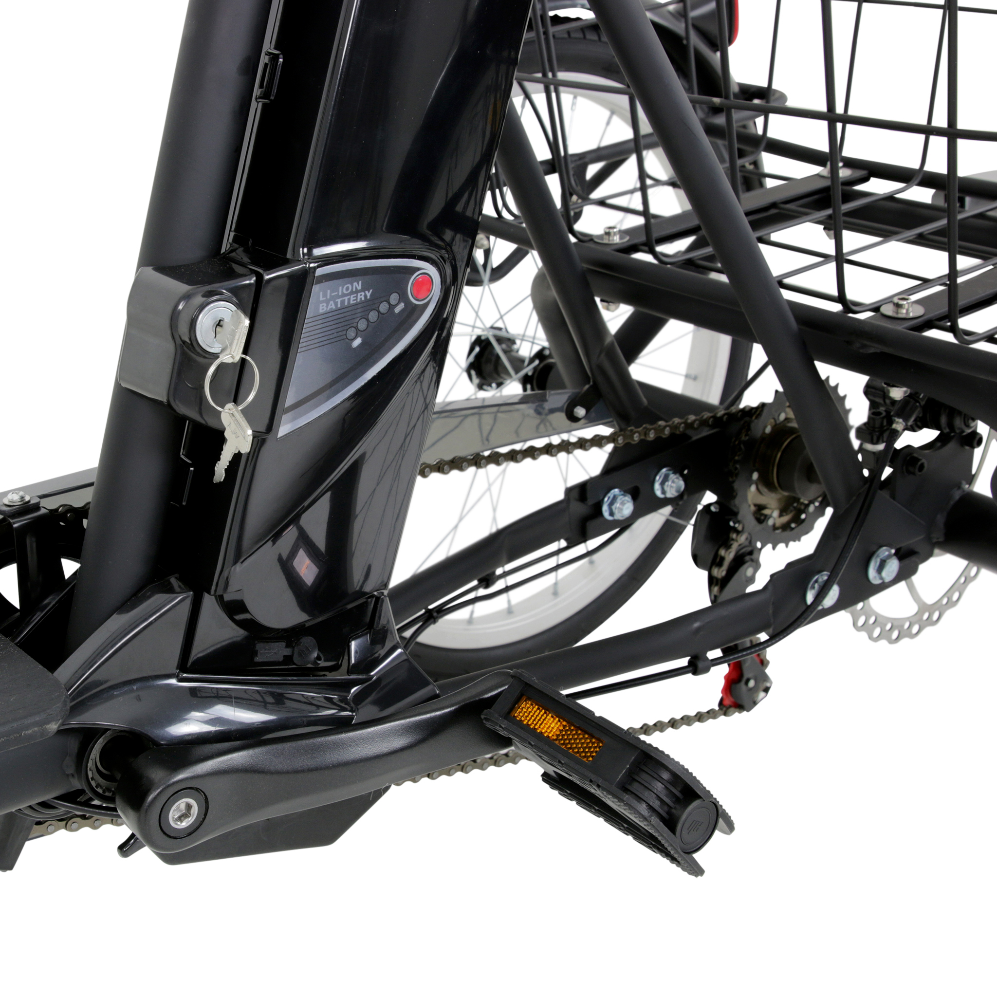 Trehjulig elcykel | 6 v�xlar Shimano | 250W - 10.4Ah | Lyfco