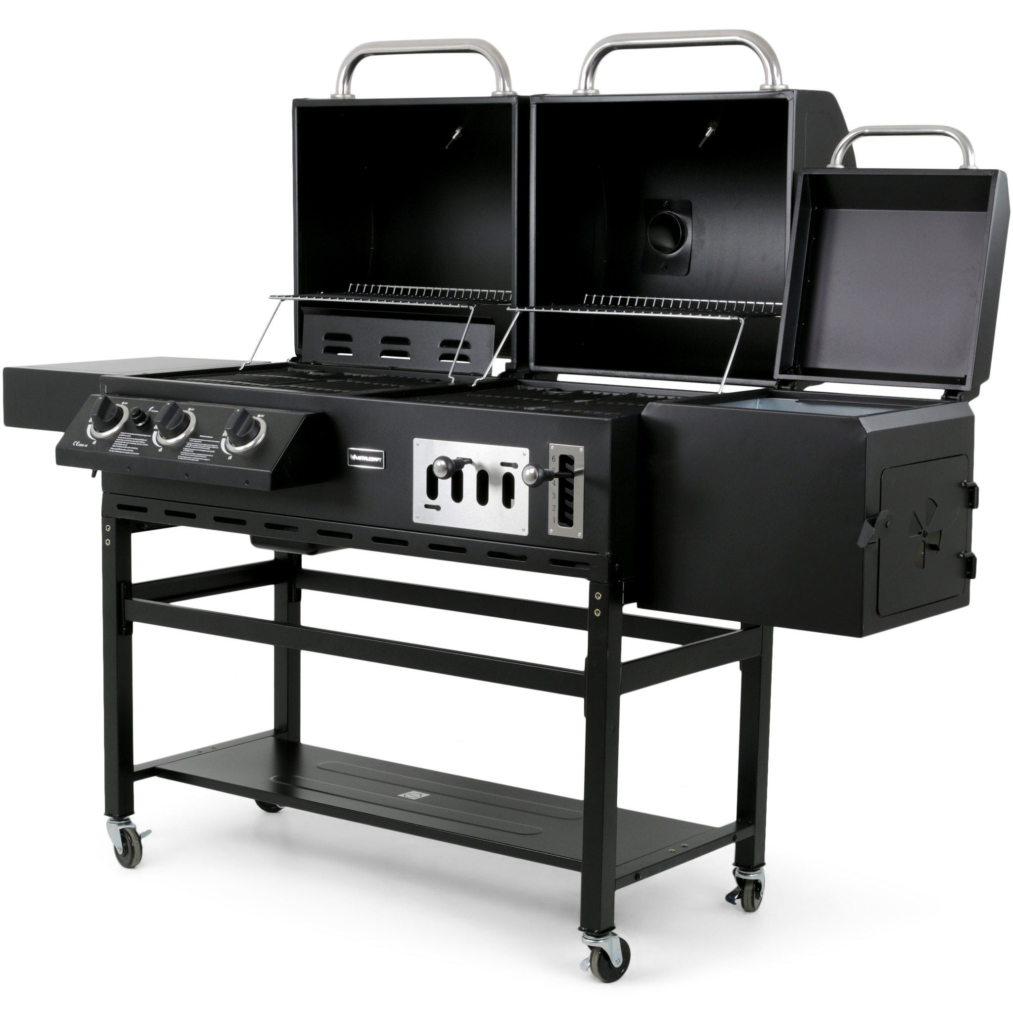 Kombinerad kol- & gasolgrill med rök | Cleaveland Kombinerad kol- & gasolgrill med rök | Cleaveland