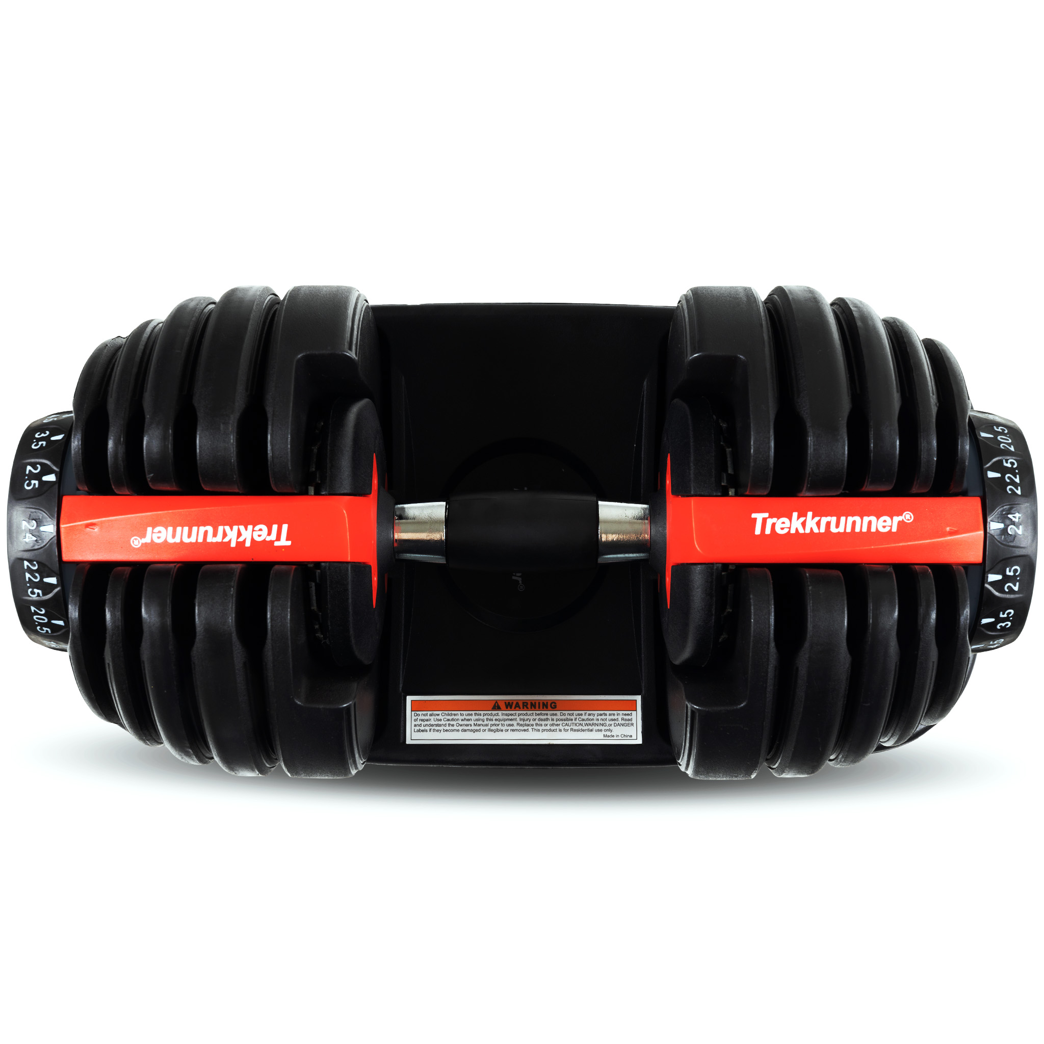 Justerbar hantel 2,5-24kg | 15 viktnivåer | Trekkrunner Justerbar hantel 2,5-24kg | 15 viktnivåer | Trekkrunner