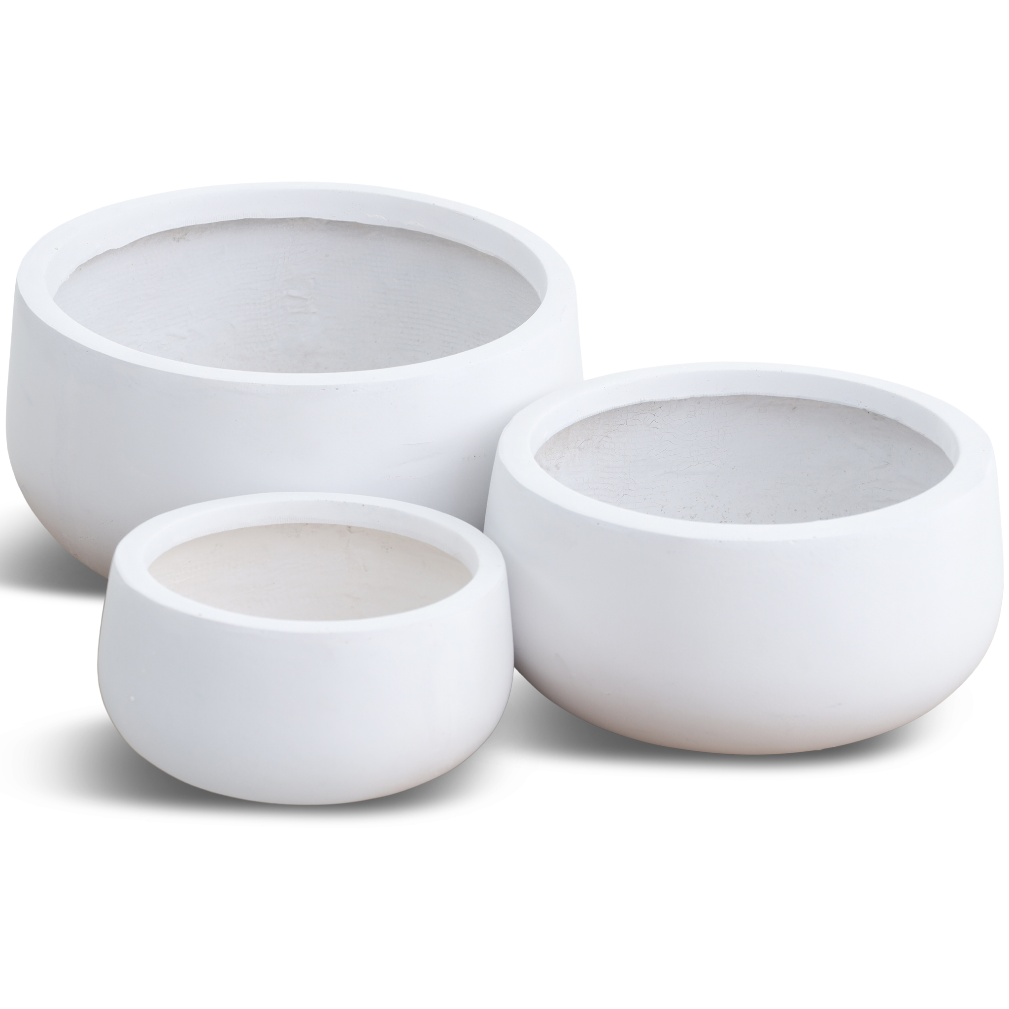 Fiberarmerade utekrukor | 3-pack | Vit Fiberarmerade utekrukor | 3-pack | Vit