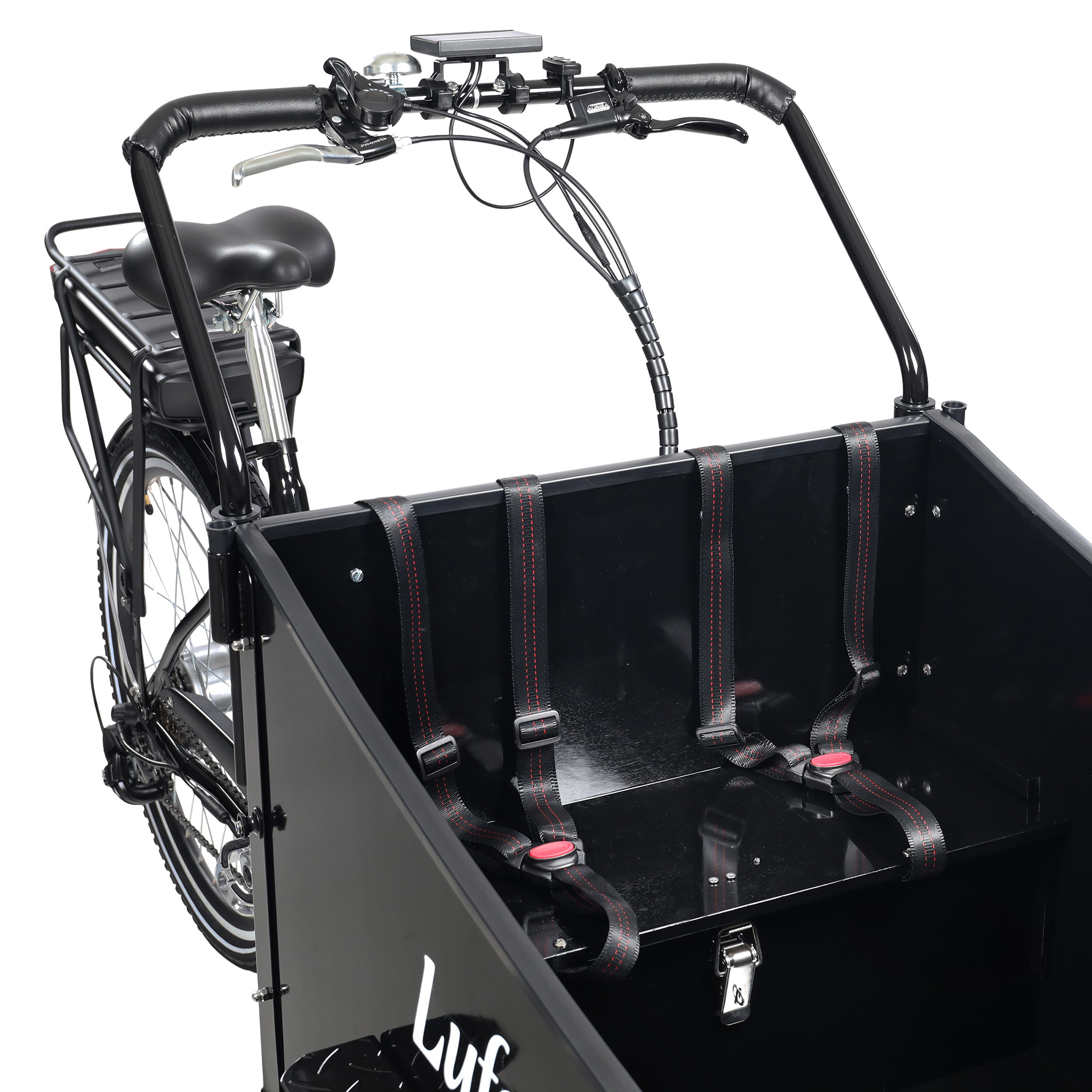 Eldriven cargobike | 250W - 16Ah | 6 växlar | LG-batteri - Pro Eldriven cargobike | 250W - 16Ah | 6 växlar | LG-batteri - Pro