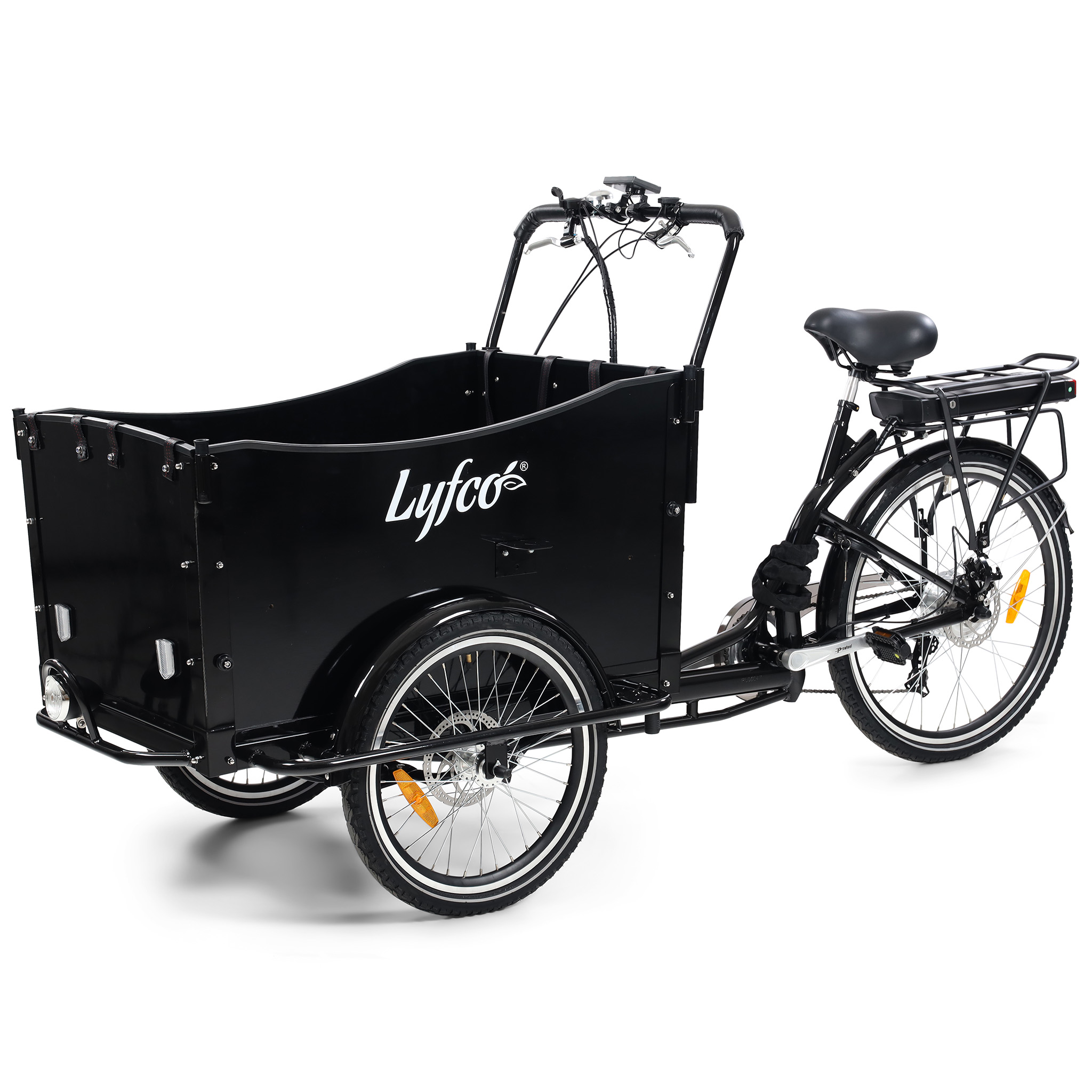 Lådcykel El | 6 växlar | 250W - 16Ah LG-batteri | Lång räckvidd | Lyfco Lådcykel El | 6 växlar | 250W - 16Ah LG-batteri | Lång räckvidd | Lyfco