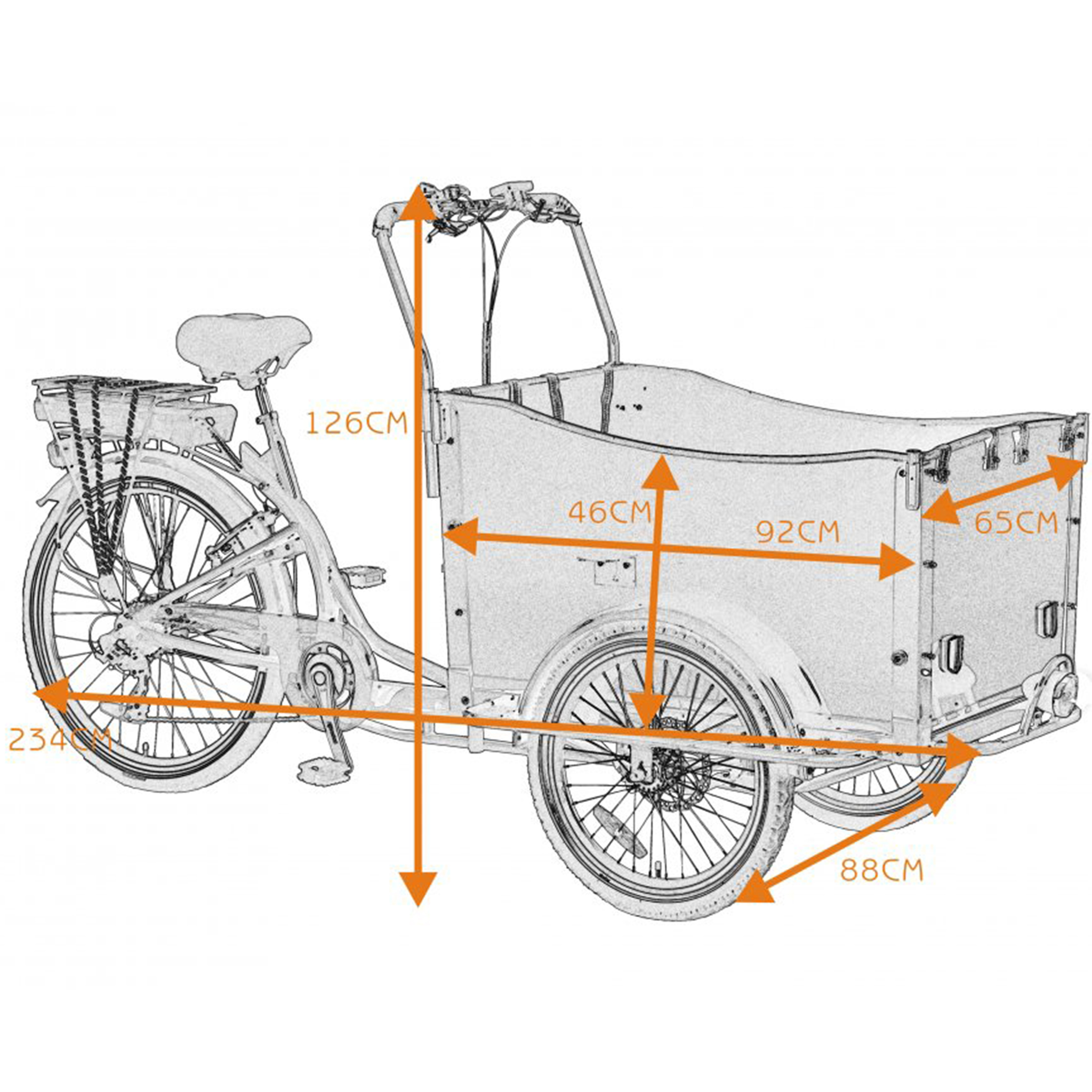 Lådcykel El | 6 växlar | 250W - 12,8Ah Panasonic litiumbatteri - Svart Lådcykel El | 6 växlar | 250W - 12,8Ah Panasonic litiumbatteri - Svart
