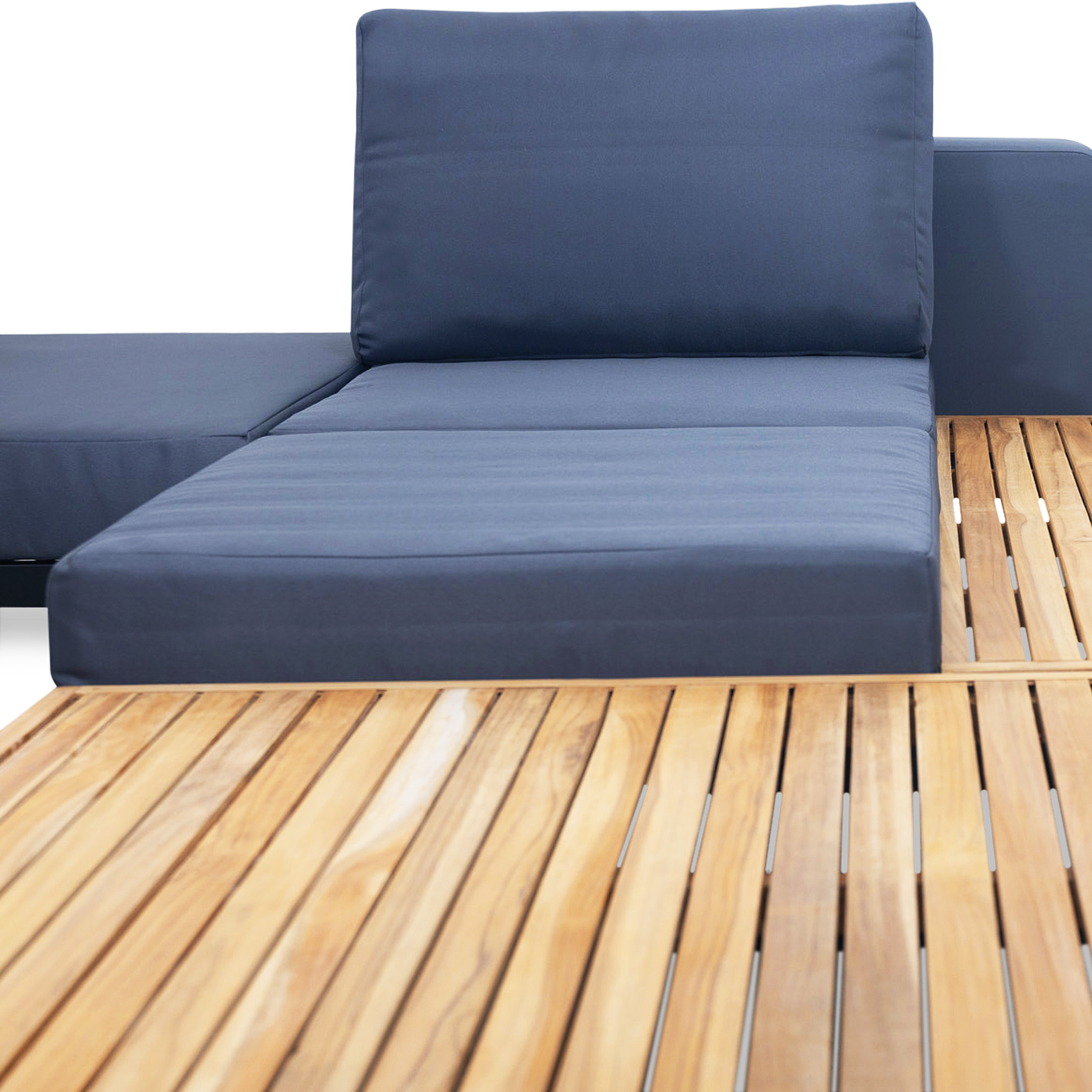 Loungegrupp för trädgården | Teak och aluminium | Lyfco Björkskär Loungegrupp för trädgården | Teak och aluminium | Lyfco Björkskär