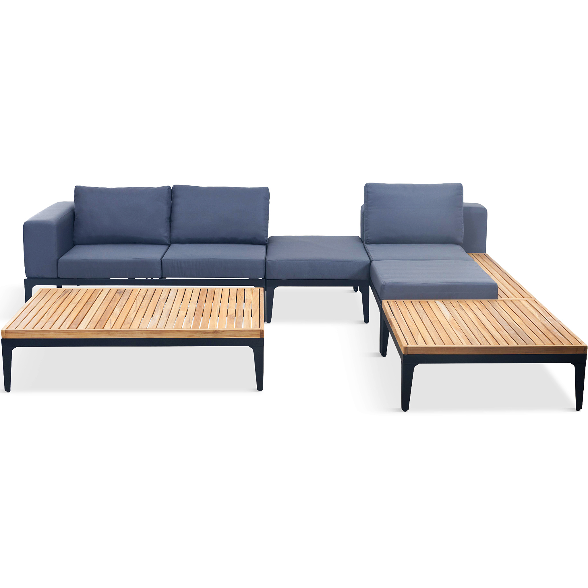 Loungegrupp för trädgården | Teak och aluminium | Lyfco Björkskär Loungegrupp för trädgården | Teak och aluminium | Lyfco Björkskär