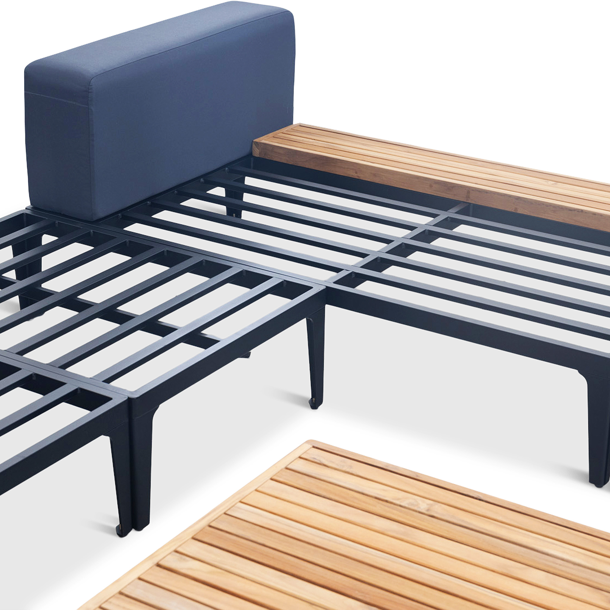 Loungegrupp för trädgården | Teak och aluminium | Lyfco Björkskär Loungegrupp för trädgården | Teak och aluminium | Lyfco Björkskär