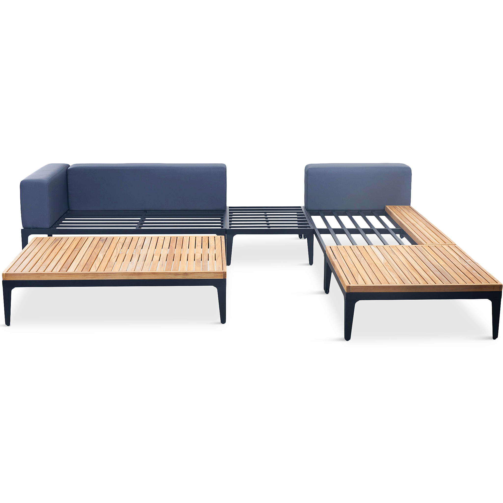 Loungegrupp för trädgården | Teak och aluminium | Lyfco Björkskär Loungegrupp för trädgården | Teak och aluminium | Lyfco Björkskär