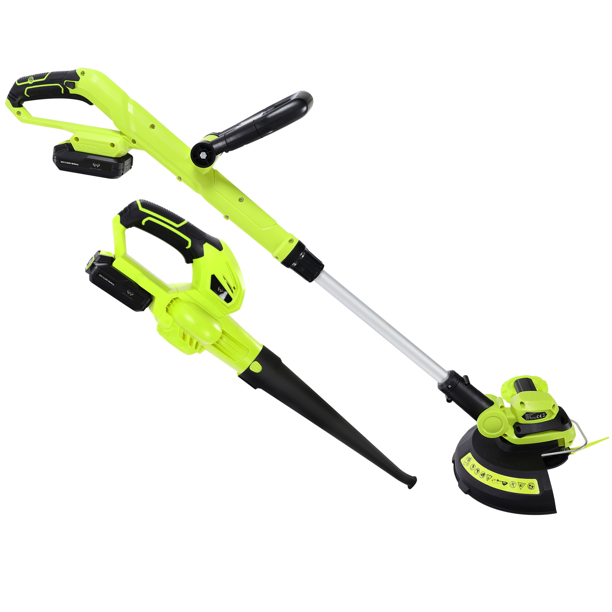 Batteridriven grästrimmer & lövblås 20V | Med batteri och laddare Batteridriven grästrimmer & lövblås 20V | Med batteri och laddare