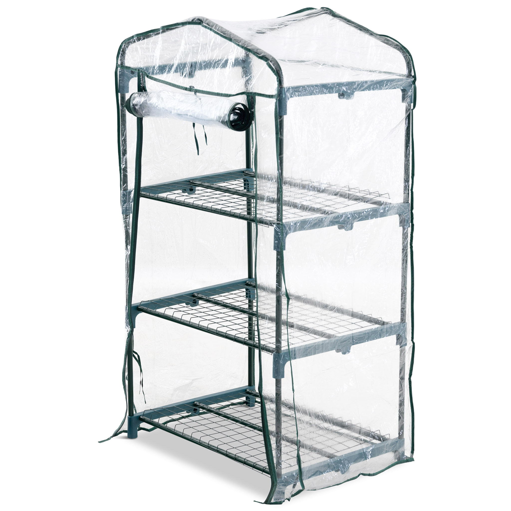 Miniväxthus 0,3m² | Stålram med plastöverdrag Miniväxthus 0,3m² | Stålram med plastöverdrag
